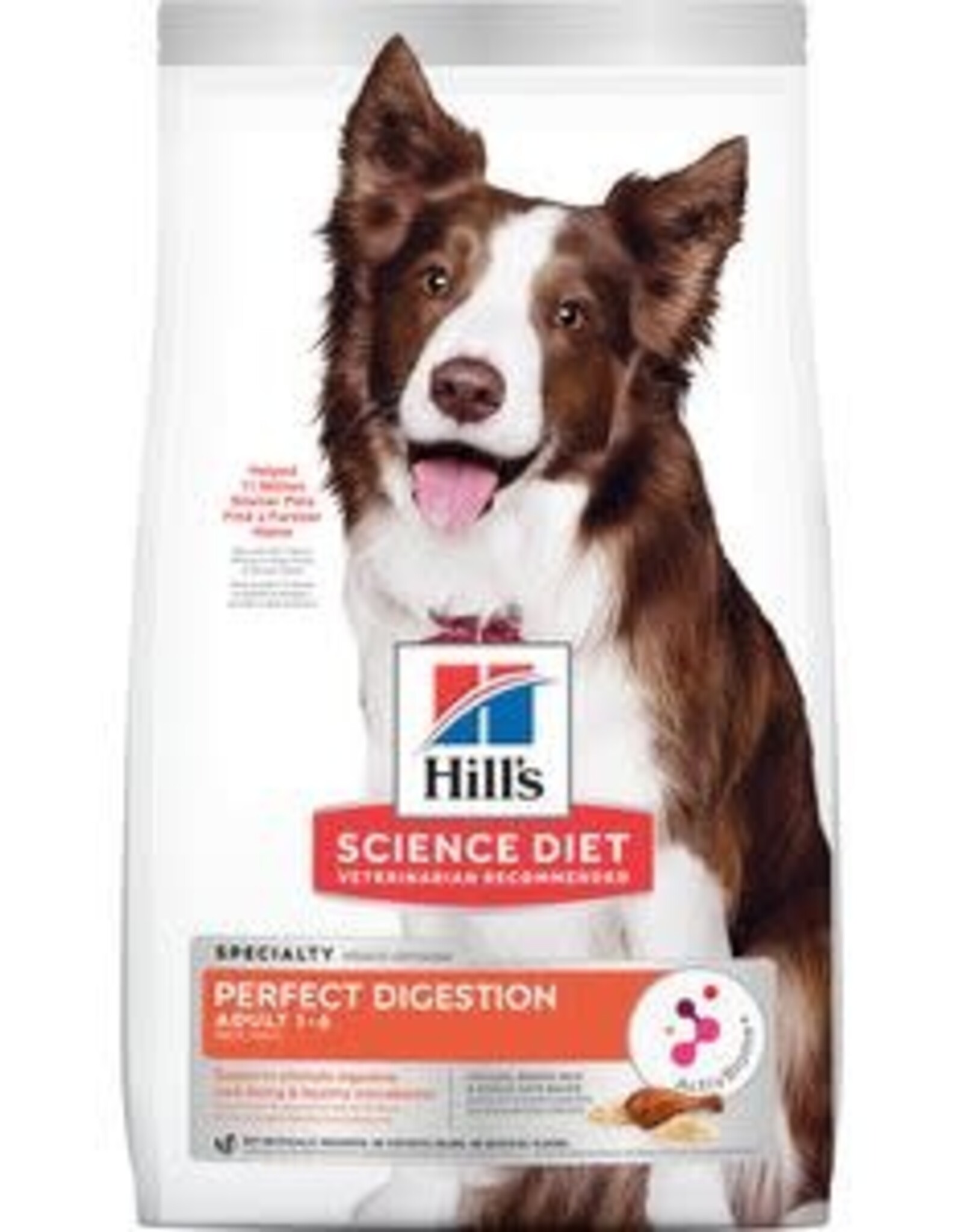 SCIENCE DIET HILL'S SCIENCE DIET DOG ADULT PERFECT DIGESTION CHICKEN 12 LB