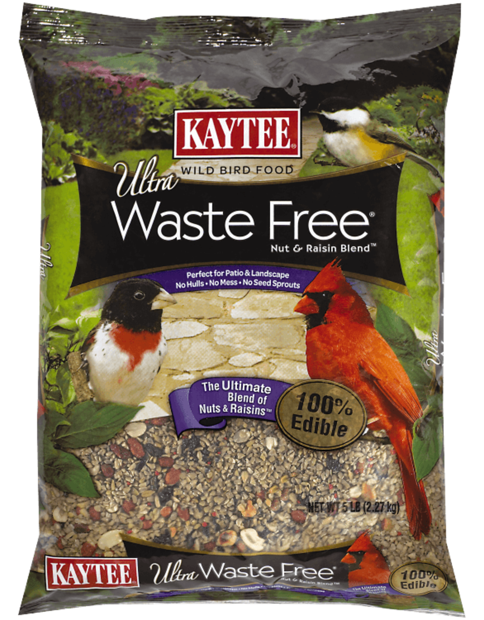 Kaytee KAYTEE ULTRA WASTE FREE NUT & RAISIN BLEND 5 LBS