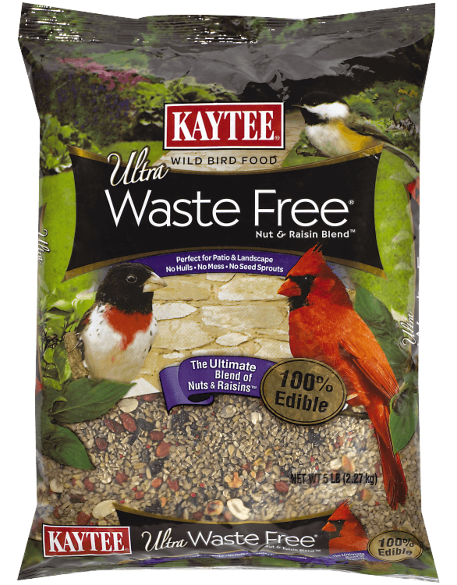 KAYTEE PRODUCTS INC KAYTEE ULTRA WASTE FREE NUT & RAISIN BLEND 5 LBS