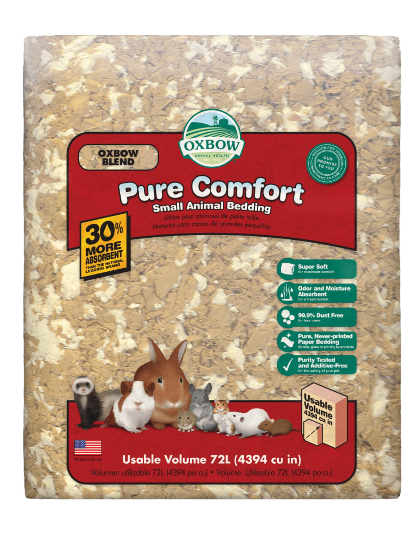 OXBOW PET PRODUCTS OXBOW PURE COMFORT BEDDING BLENDED 72L