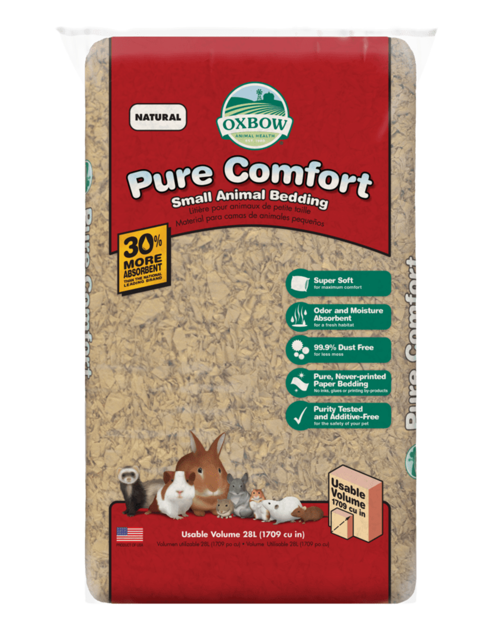 OXBOW PET PRODUCTS OXBOW PURE COMFORT BEDDING NATURAL 28L
