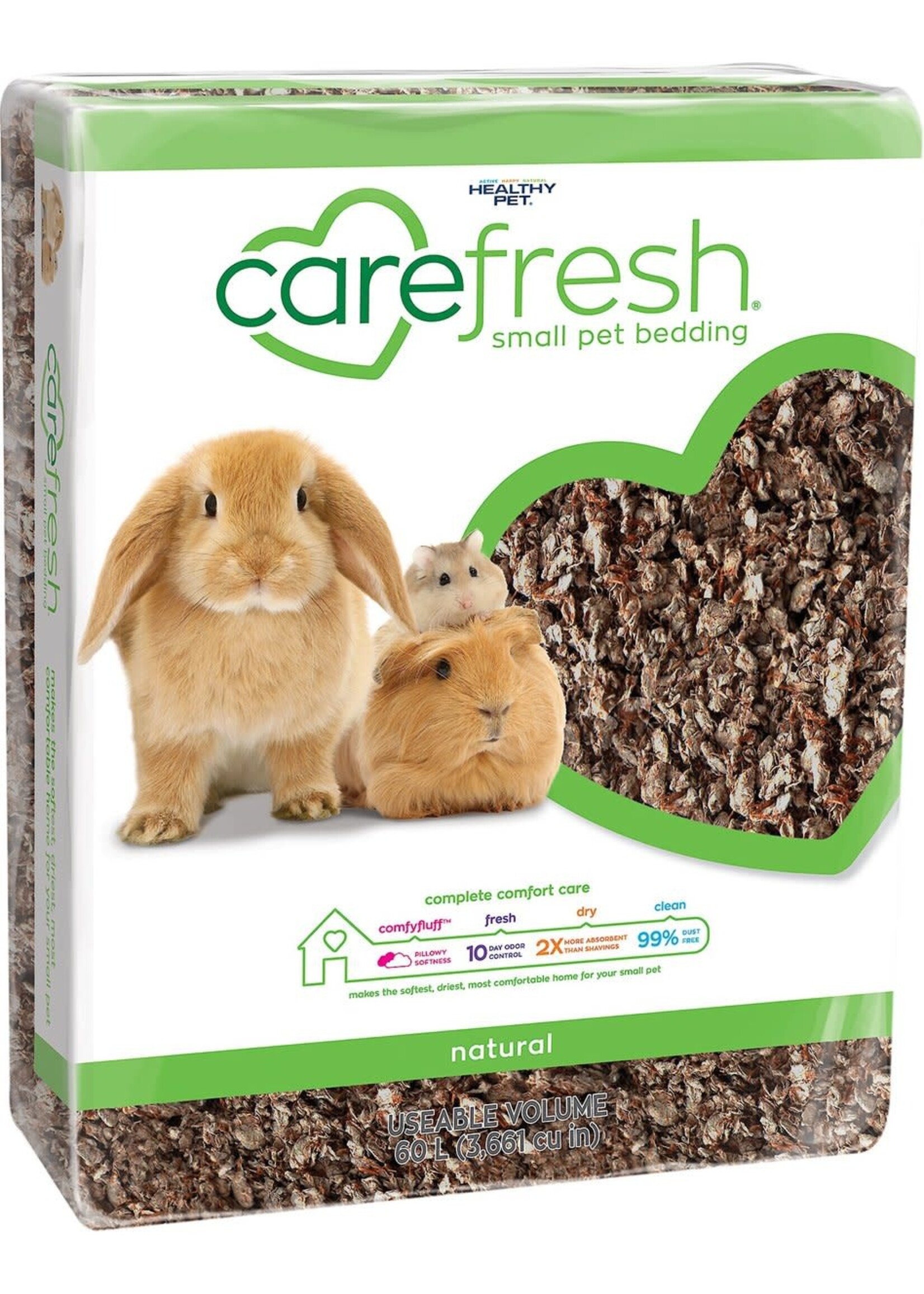 Carefresh Carefresh Natural Brown Small Pet Bedding - 60 Liter
