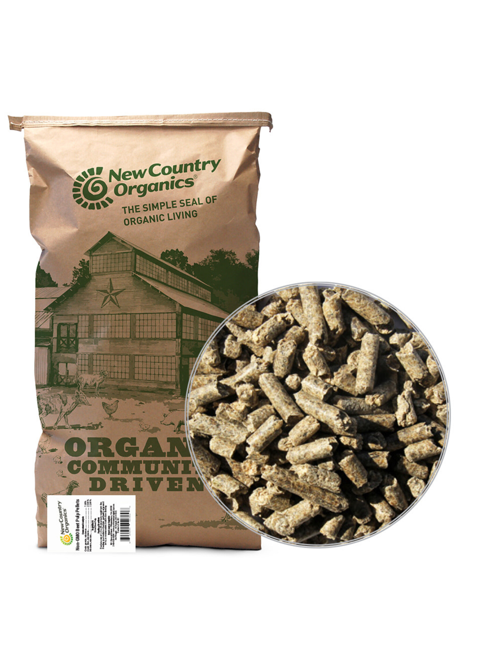 New Country Organics New Country Organics Non-GMO Beet Pulp Pellets - 40 lb