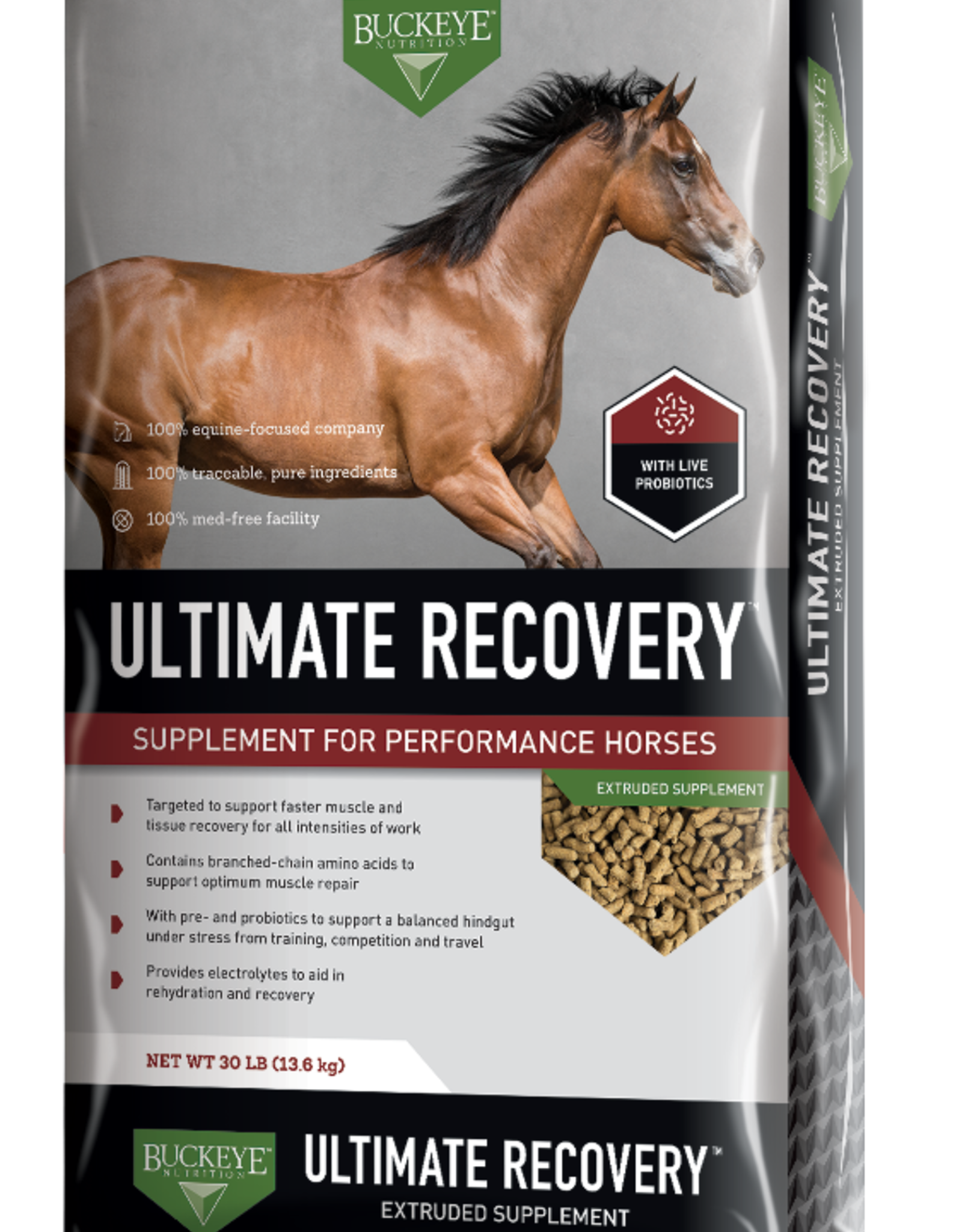Buckeye Buckeye Ultimate Recovery Extruded Performance Supplement - 30 lb