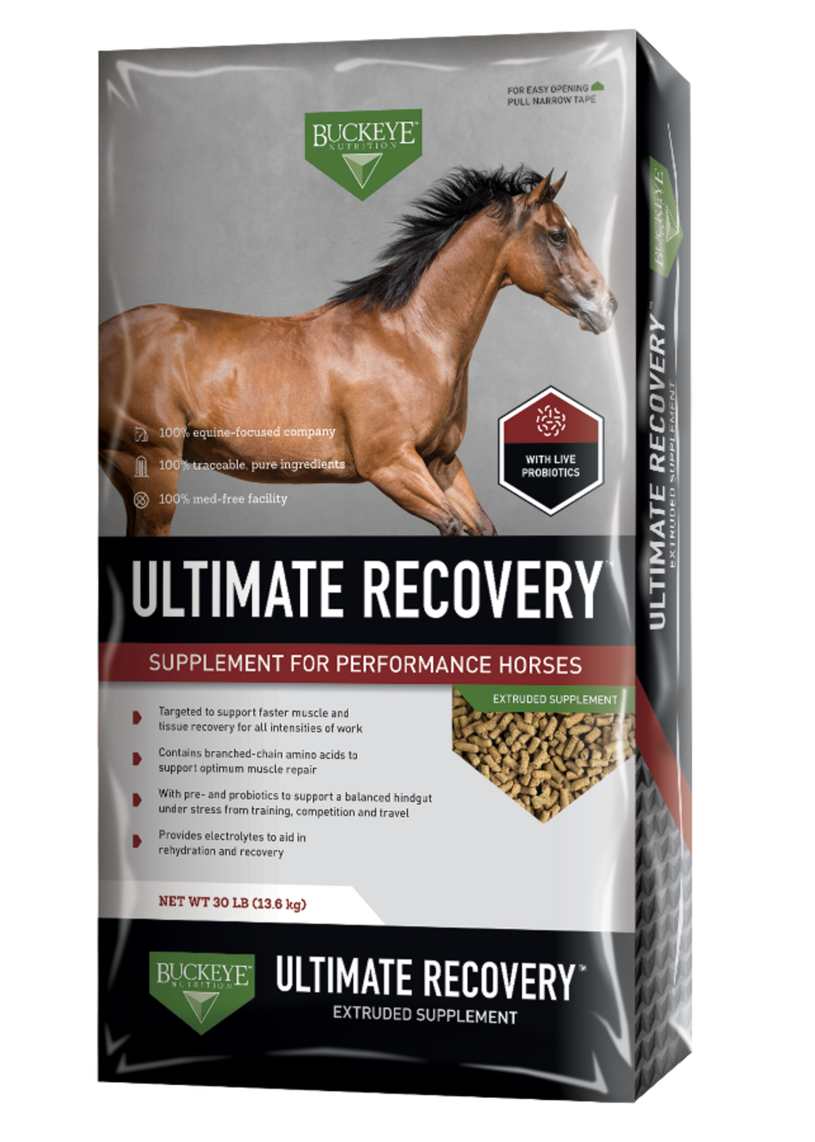 Buckeye Buckeye Ultimate Recovery Extruded Performance Supplement - 30 lb