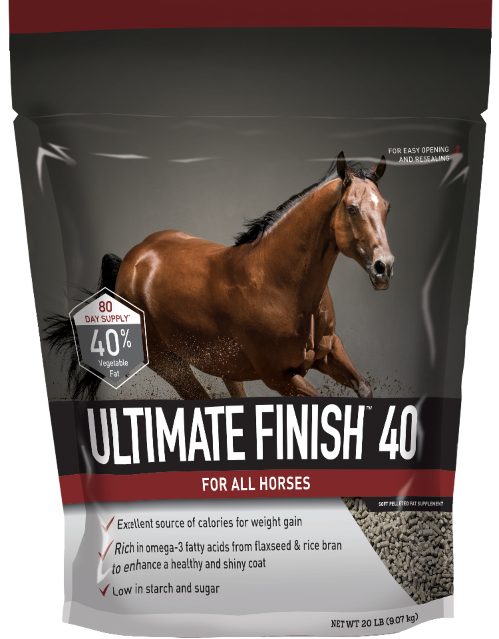 Buckeye Buckeye Ultimate Finish 40% Horse Fat Supplement - Small Bag - 20 lb
