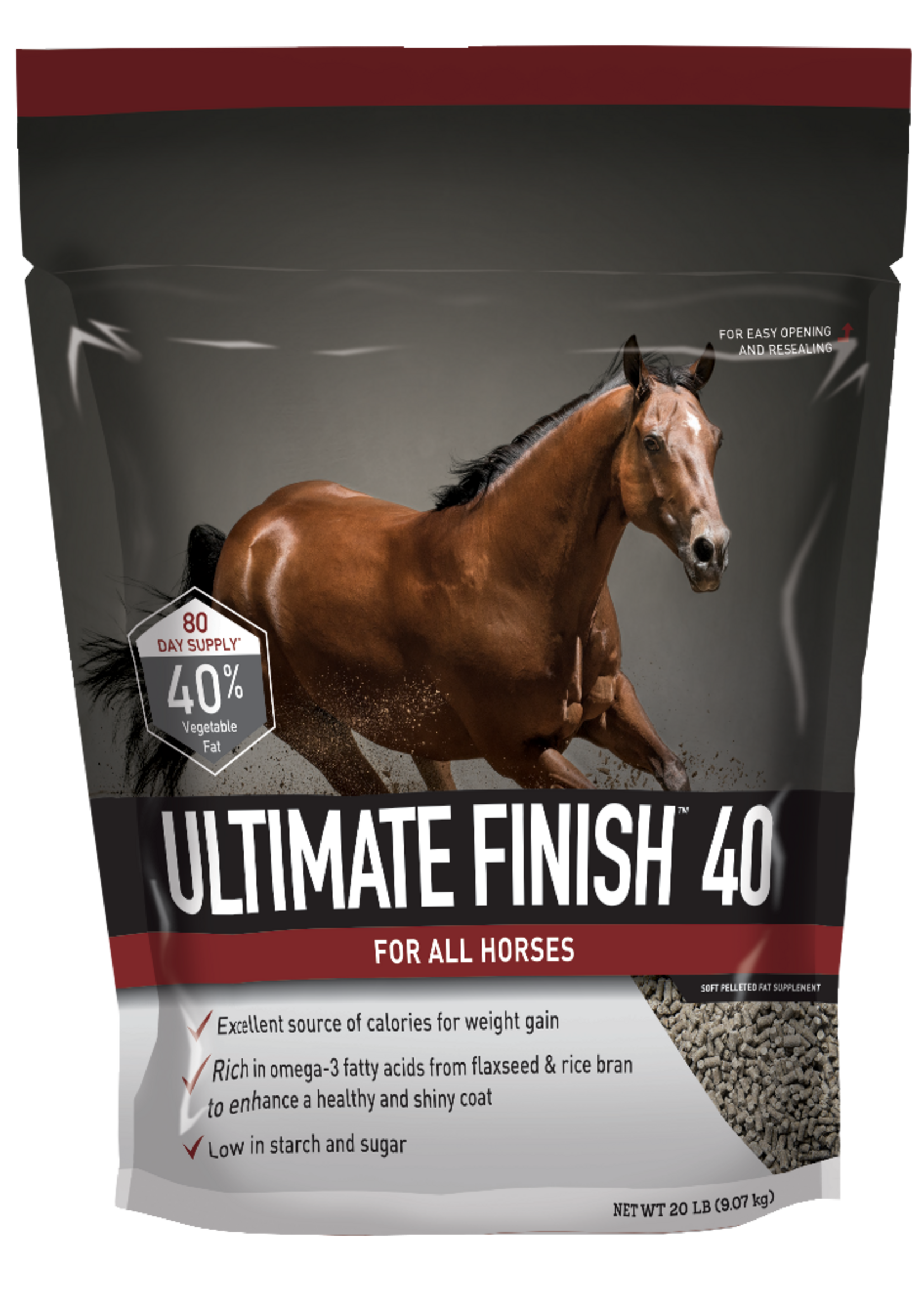 Buckeye Buckeye Ultimate Finish 40% Horse Fat Supplement - Small Bag - 20 lb
