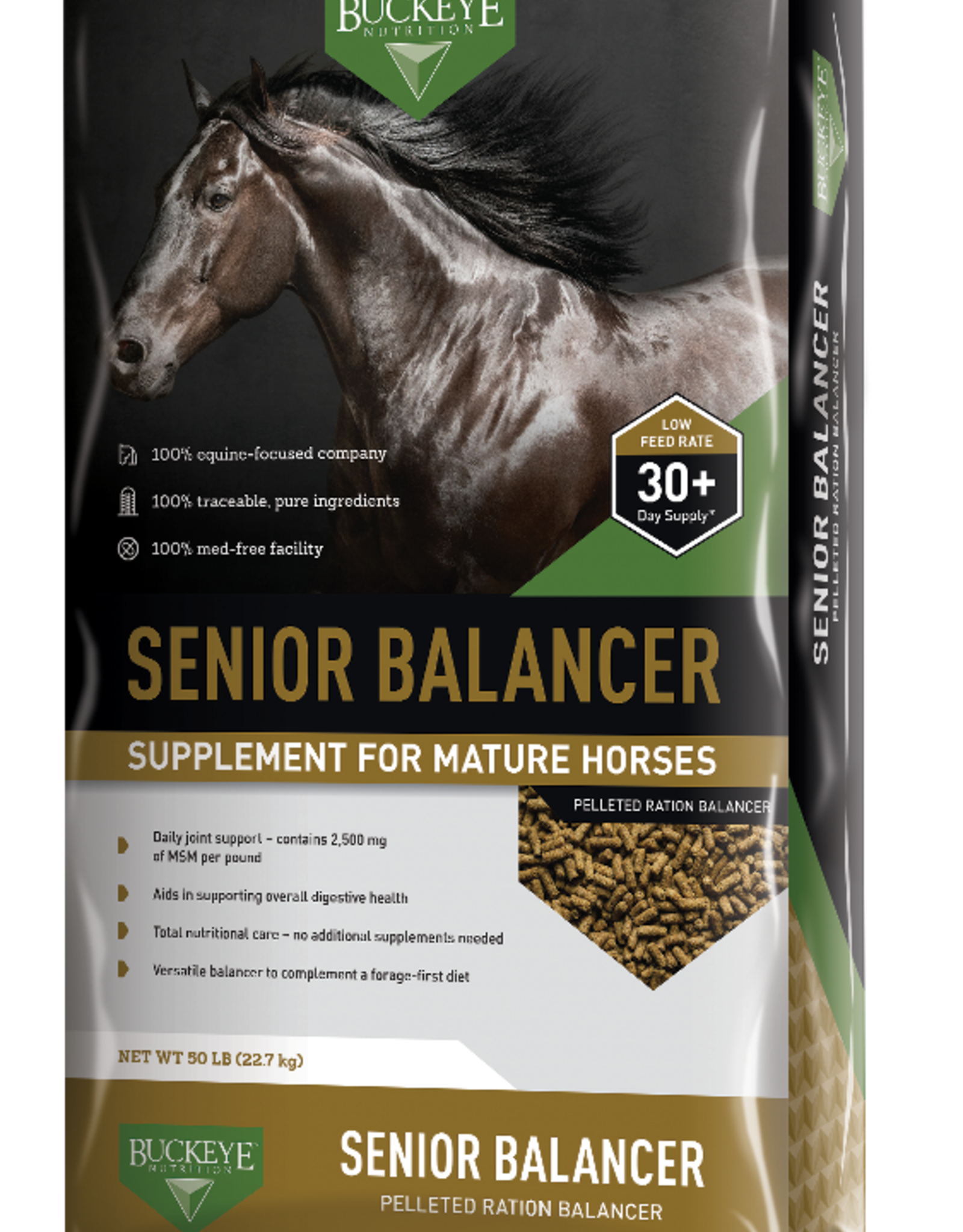 Buckeye Buckeye Senior Balancer Pelleted Ration Balancer - 50 lb