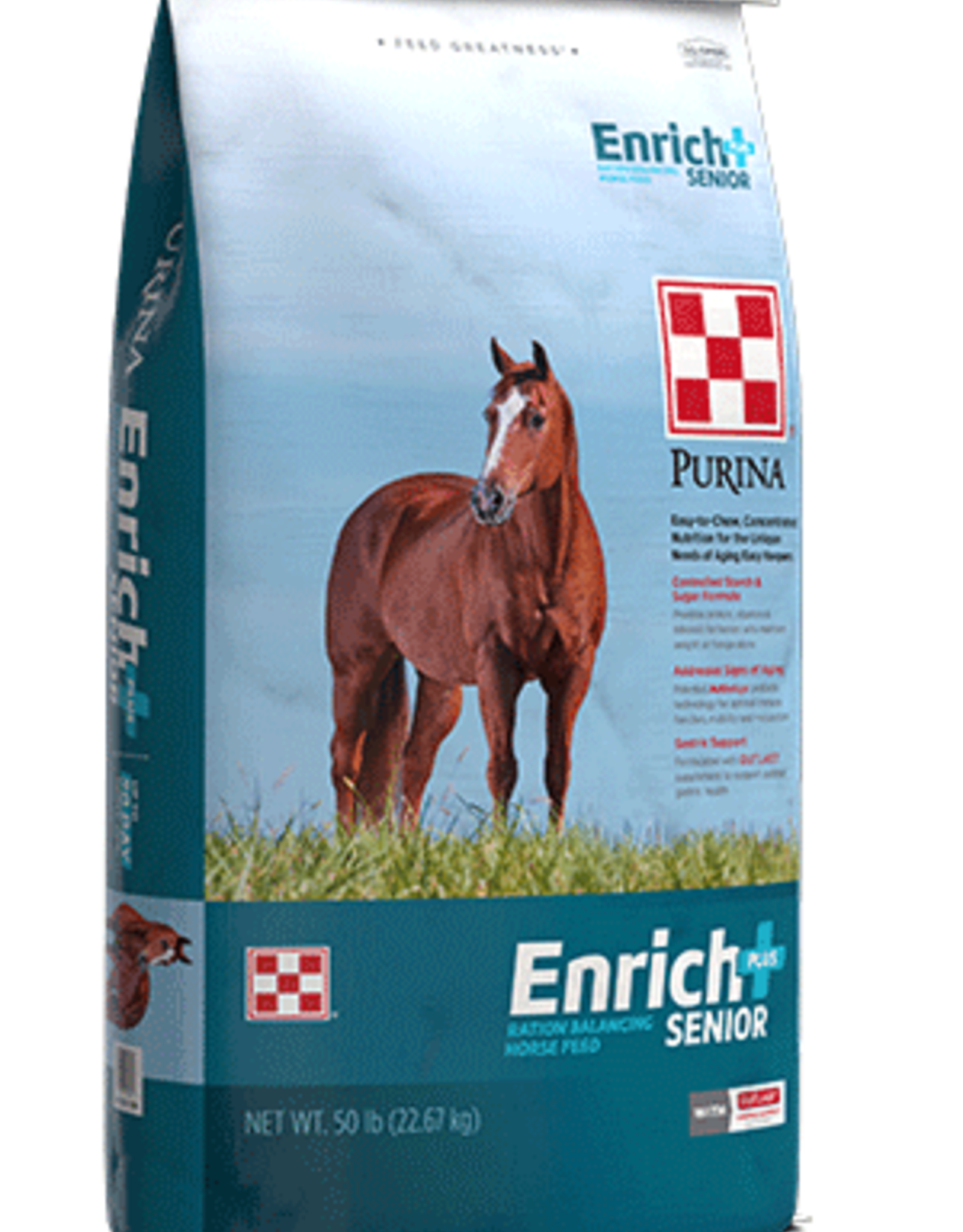 Purina Mills PURINA ENRICH PLUS SENIOR 50# (BLUE BAG!)