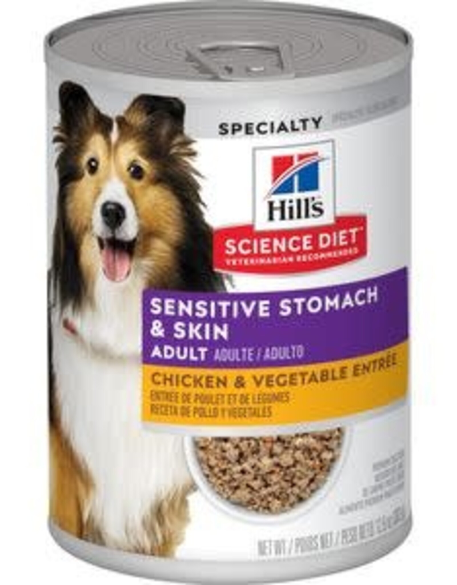 Hill's Science Diet HILL'S SCIENCE DIET DOG ADULT CHICKEN SENSITIVE STOMACH & SKIN 12.8OZ CAN CASE OF 12