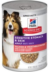 Hill's Science Diet HILL'S SCIENCE DIET DOG ADULT SENSITIVE STOMACH & SKIN SALMON CAN 12.8OZ CASE OF 12