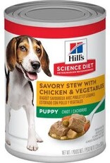 Hill's Science Diet HILL'S SCIENCE DIET PUPPY SAVORY STEW CHICKEN & VEGETABLES CAN 12.8OZ CASE OF 12