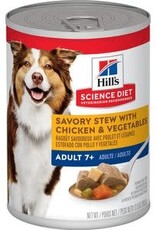 Hill's Science Diet HILL'S SCIENCE DIET DOG MATURE SAVORY STEW CHICKEN & VEGETABLES CAN 12.8OZ CASE OF 12
