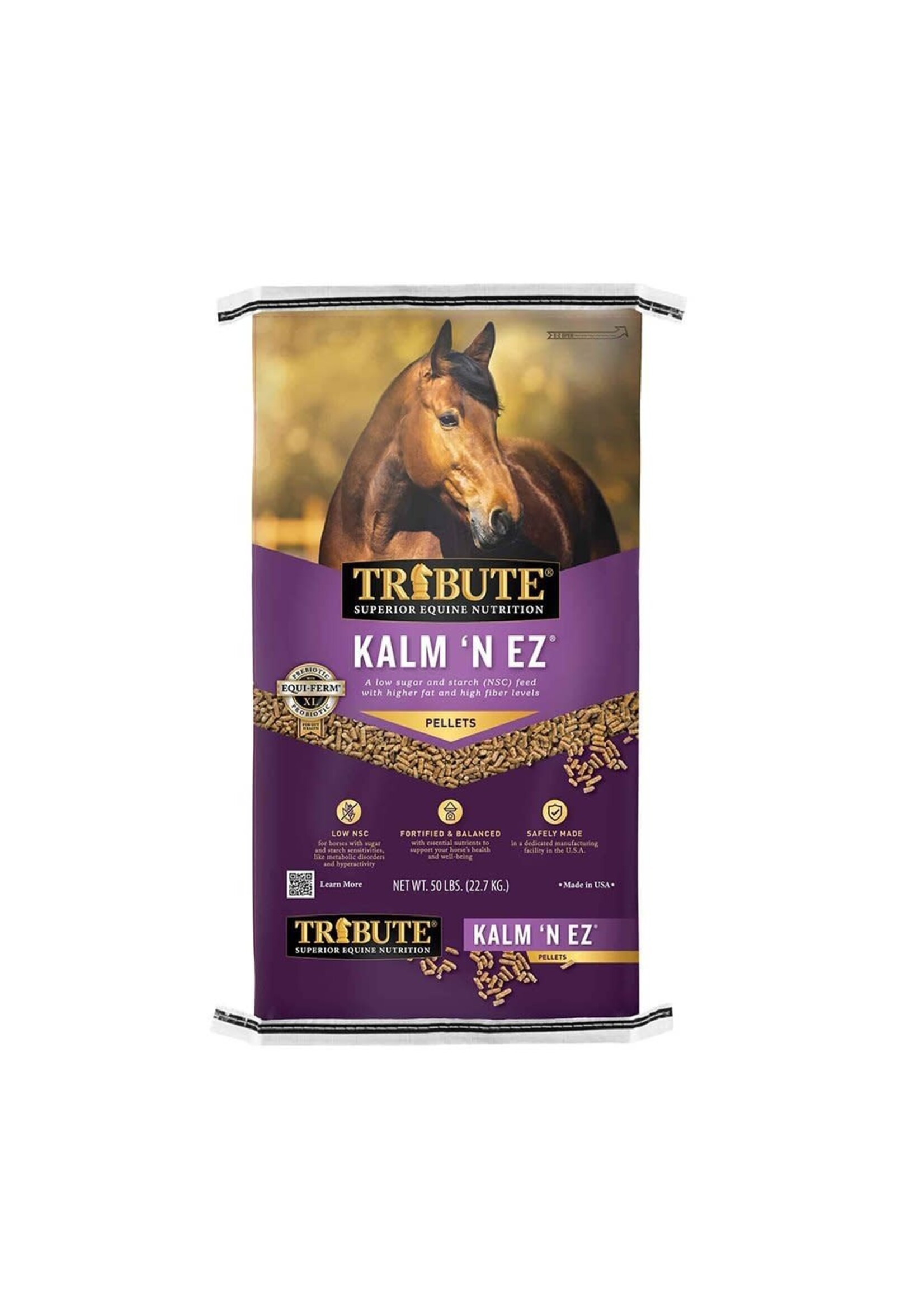 Tribute Tribute KALM 'N EZ Pelleted Horse Feed - 50 lb