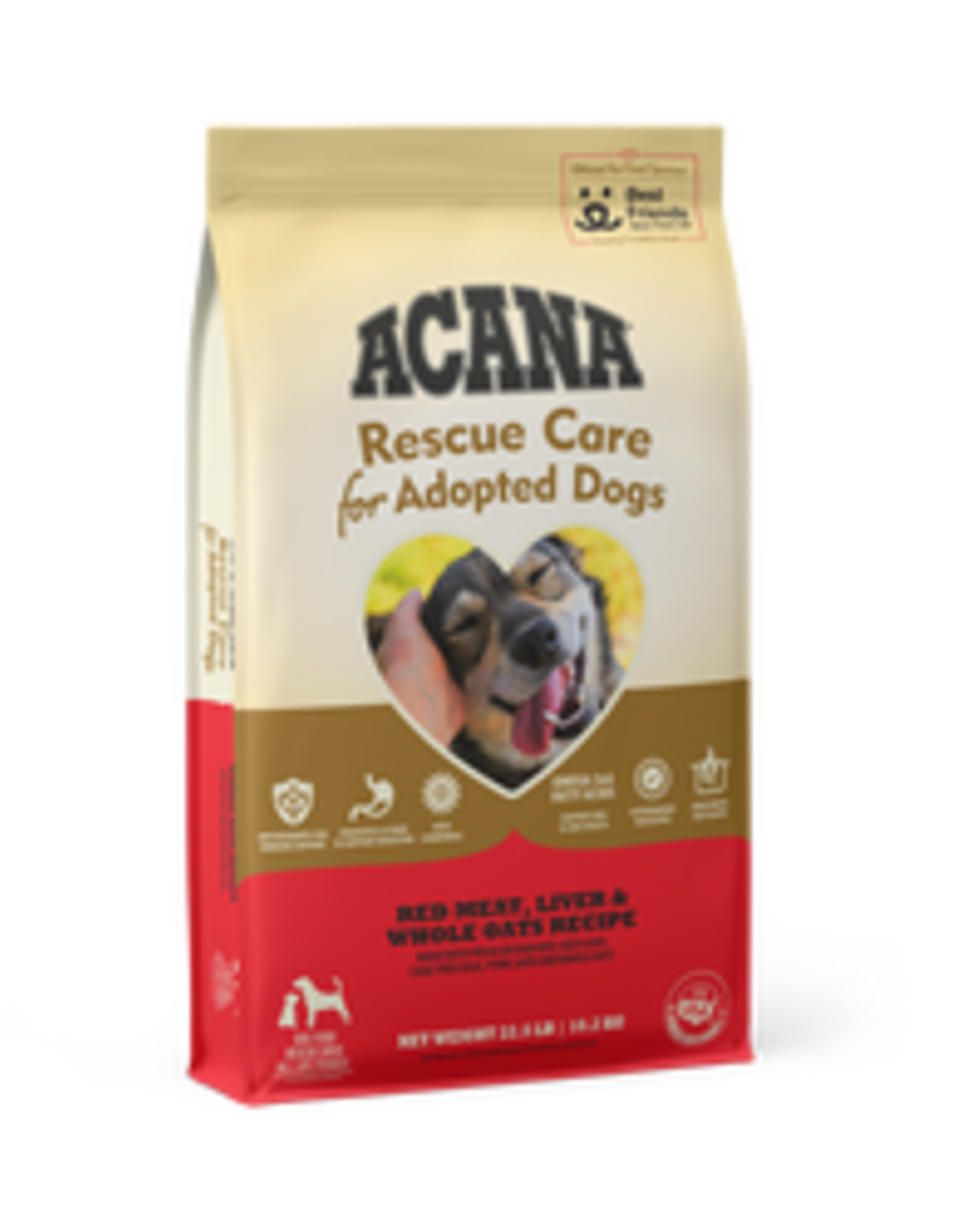 CHAMPION PET FOOD ACANA DOG RESCUE CARE RED MEAT & OATS 22.5LB