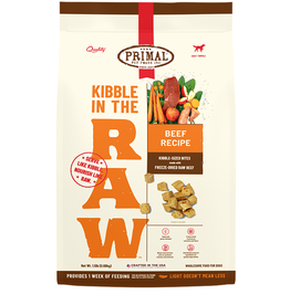 PRIMAL PET FOODS PRIMAL DOG FREEZE-DRIED KIBBLE IN THE RAW BEEF 1.5LB