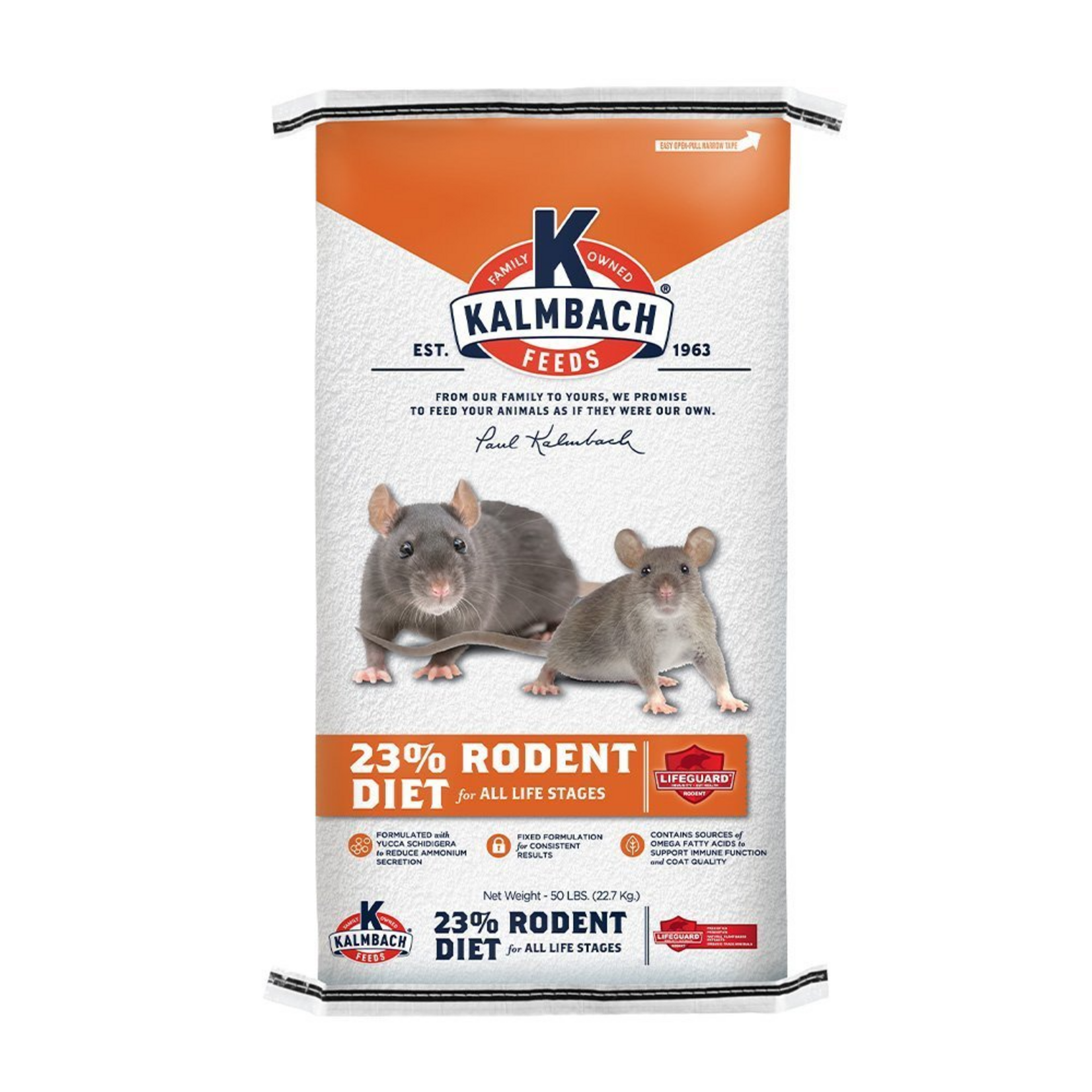 Kalmbach KALMBACH 23% RODENT DIET - 50 LB S/O