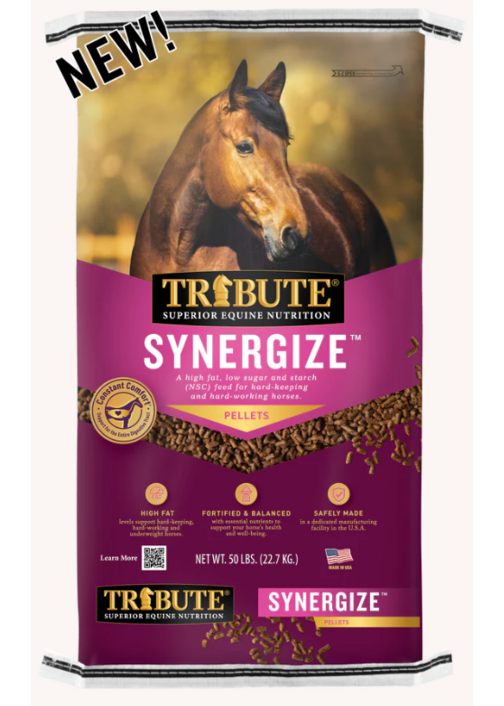 Tribute Tribute Synergize Pelleted Horse Feed - 50 lb