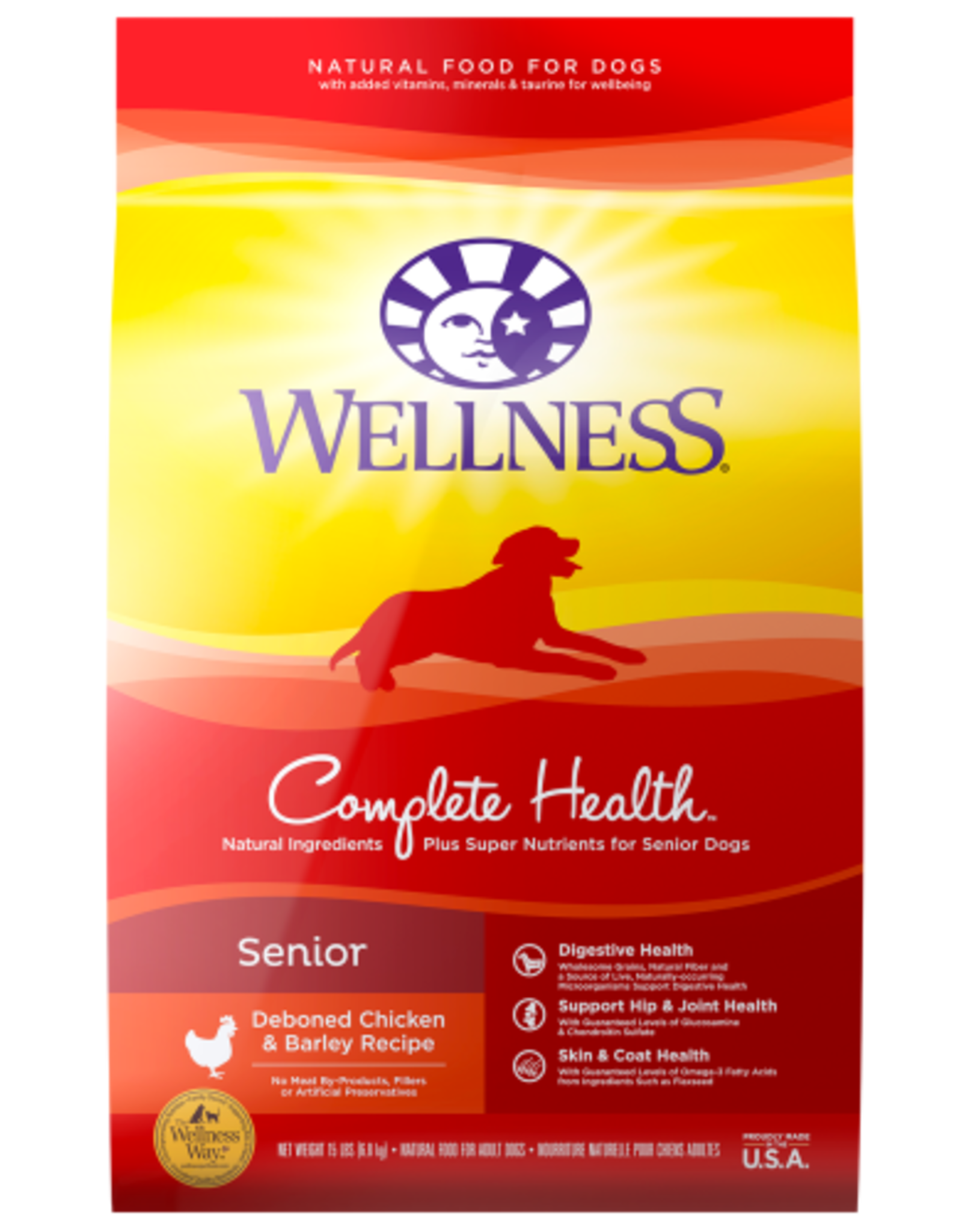 Wellness WELLNESS DOG SENIOR 15LBS