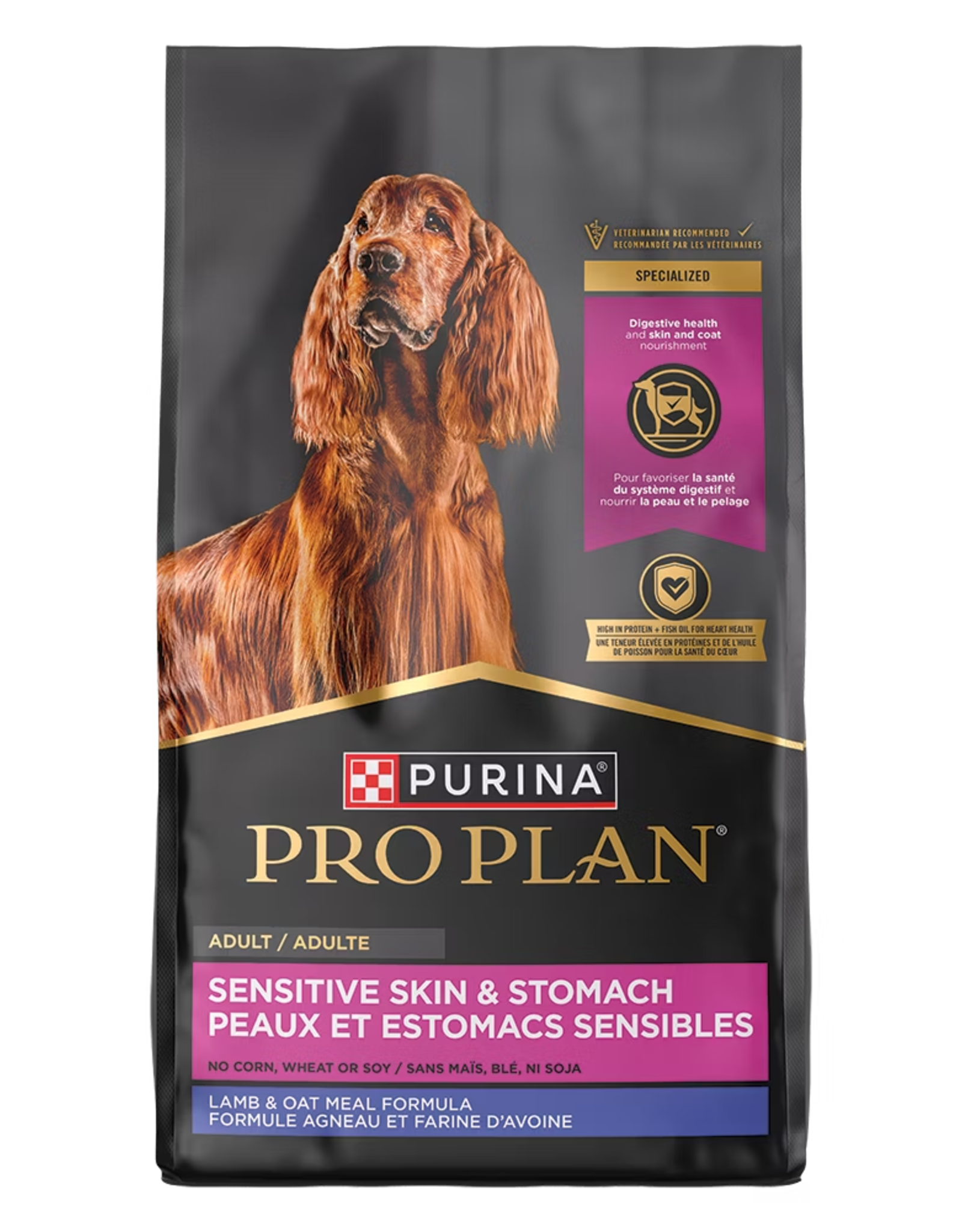 NESTLE PURINA PETCARE PRO PLAN SENSITIVE SKIN & STOMACH LAMB & OATMEAL 24LBS