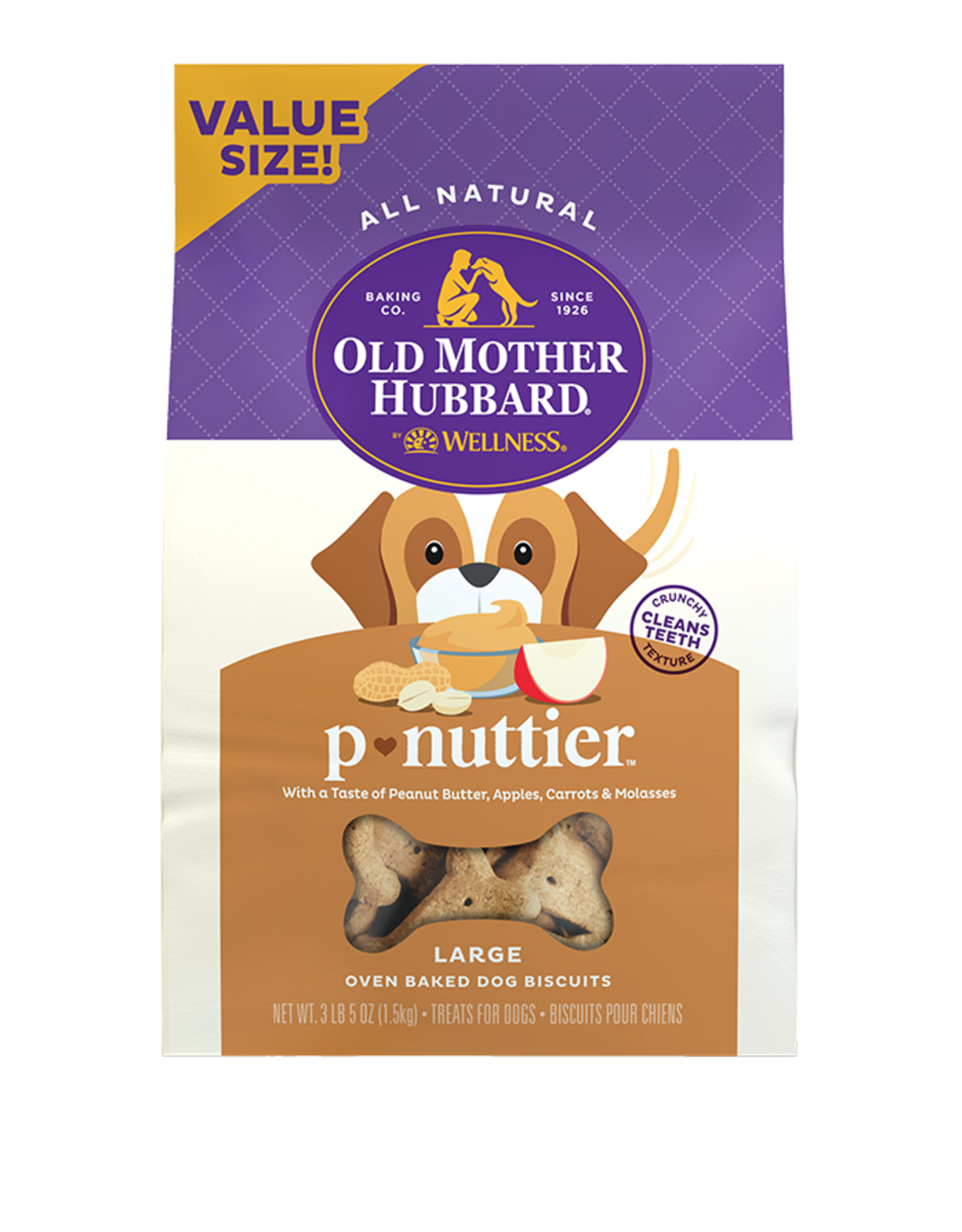 Old Mother Hubbard OLD MOTHER HUBBARD BISC P-NUTTIER LARGE 3.2LBS