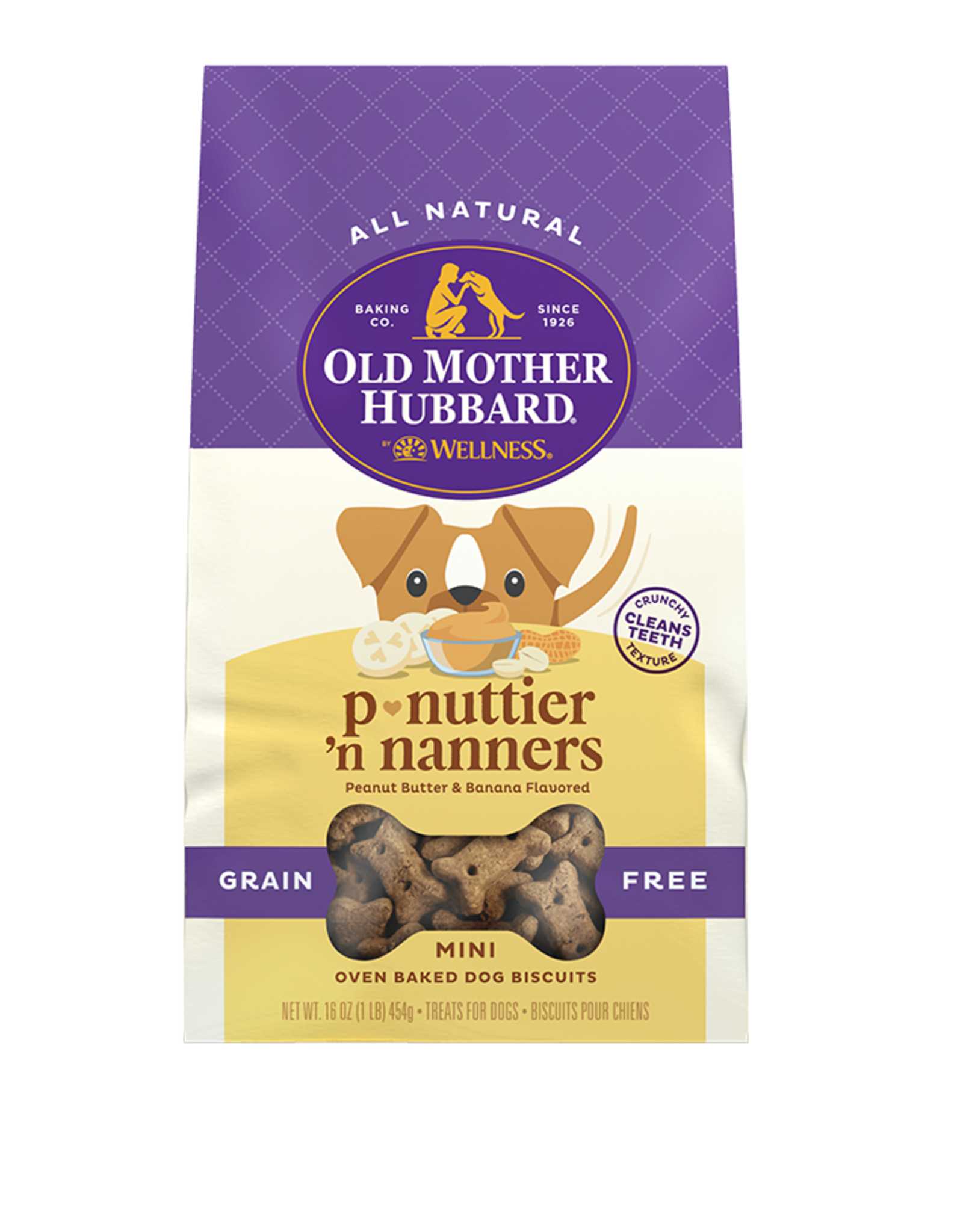 Old Mother Hubbard OLD MOTHER HUBBARD BISCUITS GRAIN FREE P-NUTTIER 'N NANNERS MINI 16OZ