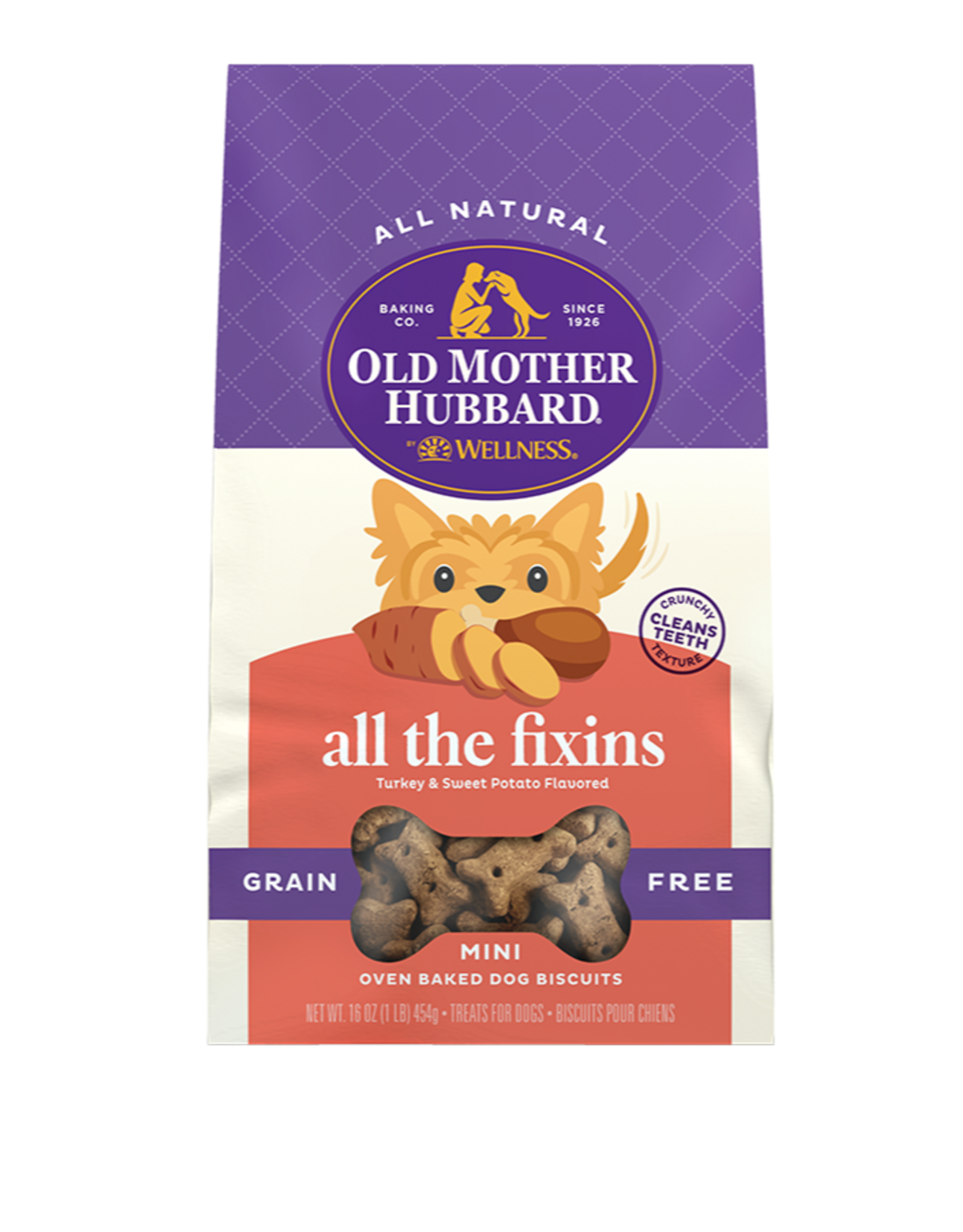 Old Mother Hubbard OLD MOTHER HUBBARD BISC ALL THE FIXINS MINI 16OZ