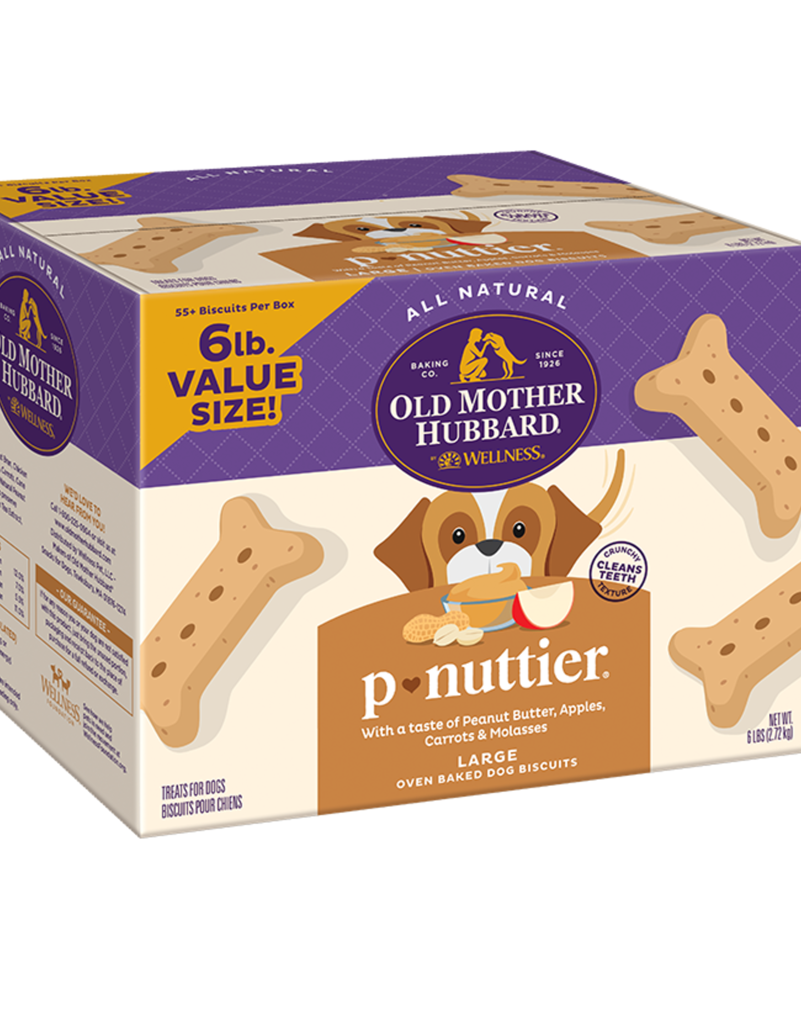 Old Mother Hubbard OLD MOTHER HUBBARD BISCUITS P-NUTTIER LARGE 6LB