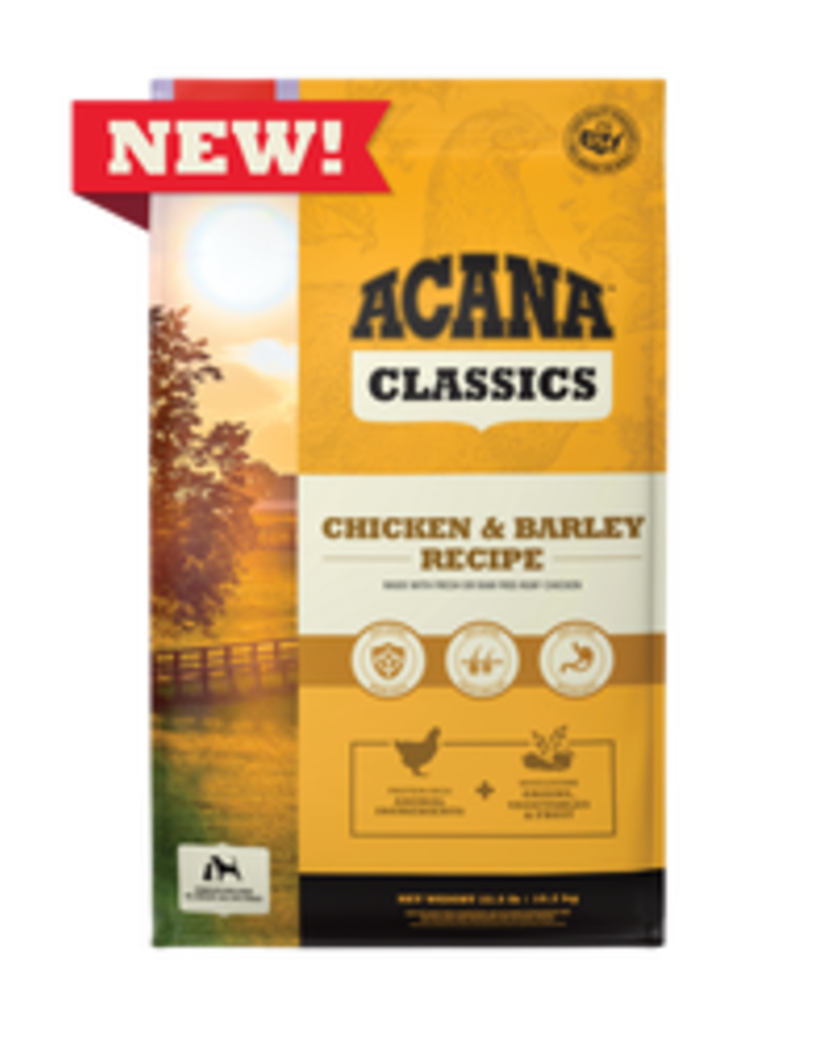 CHAMPION PET FOOD ACANA DOG CLASSICS CHICKEN & BARLEY 4LB