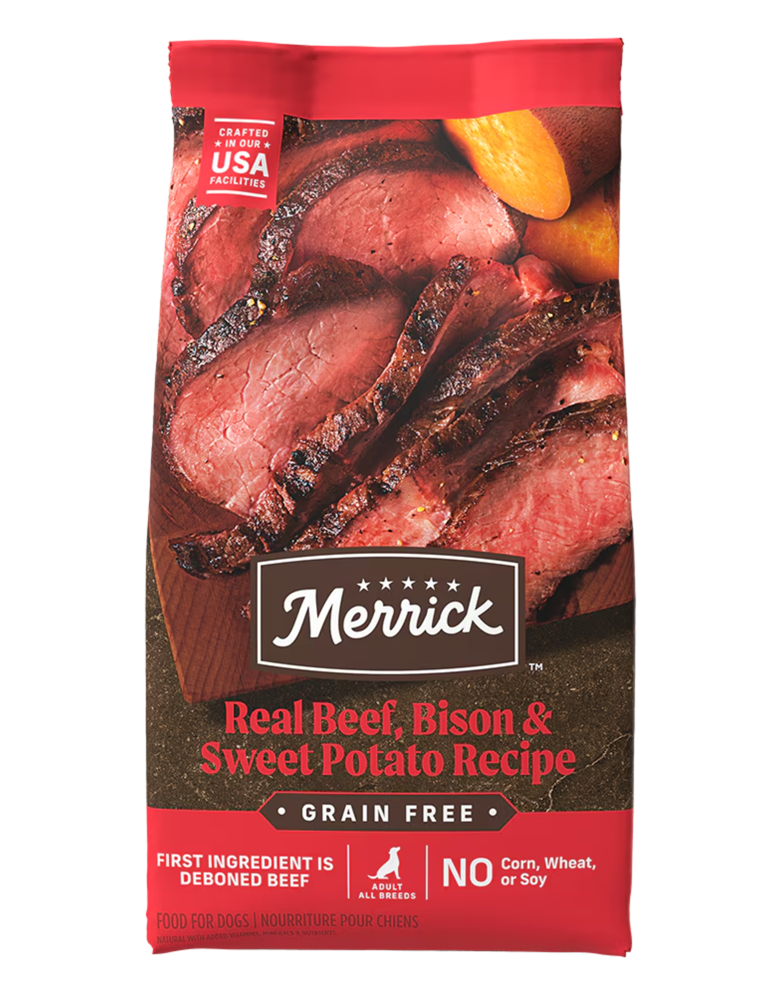 Merrick MERRICK GRAIN FREE BISON & SWEET POTATO 22LBS