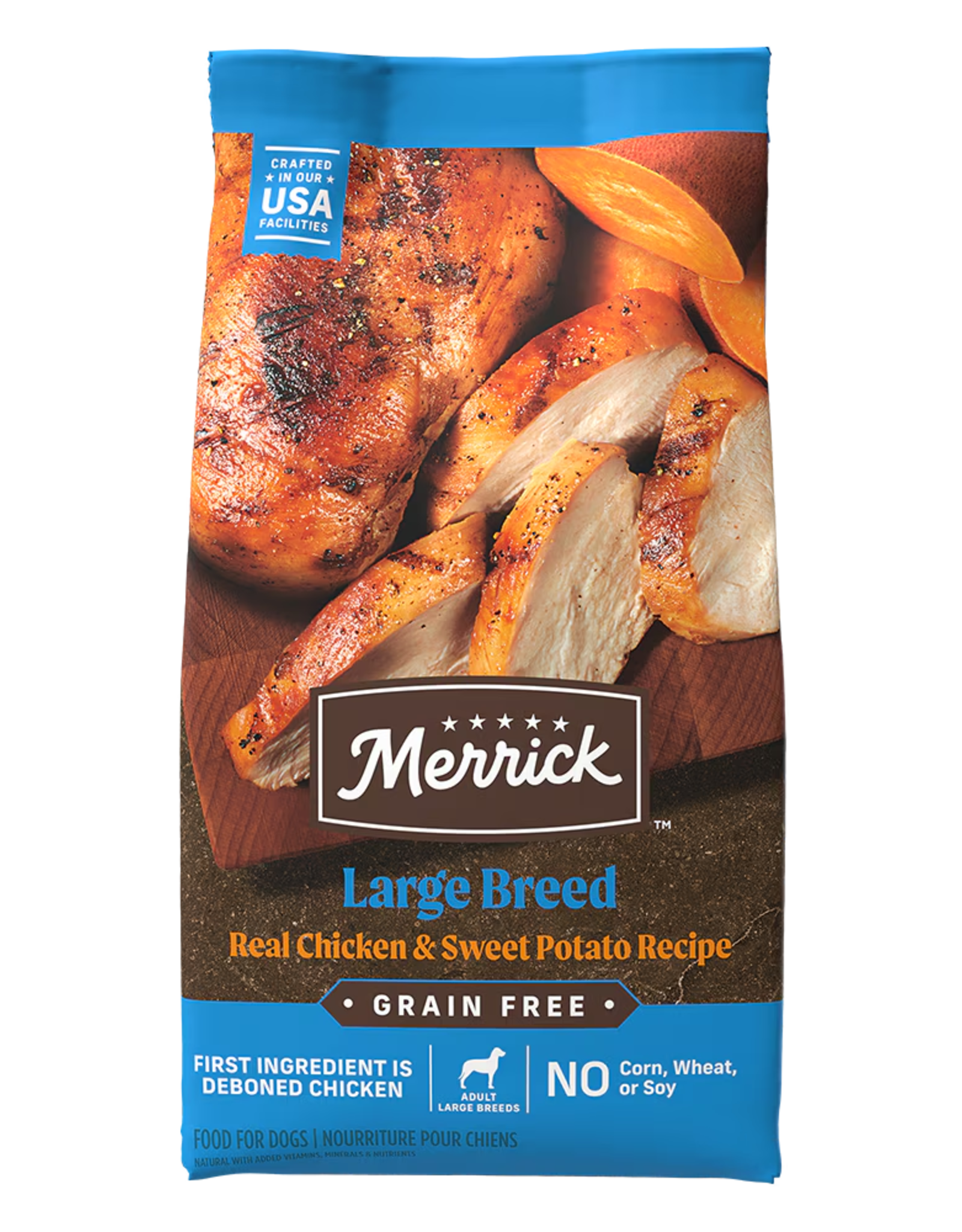 Merrick MERRICK GRAIN FREE LARGE BREED CHICKEN & SWEET POTATO 25LBS