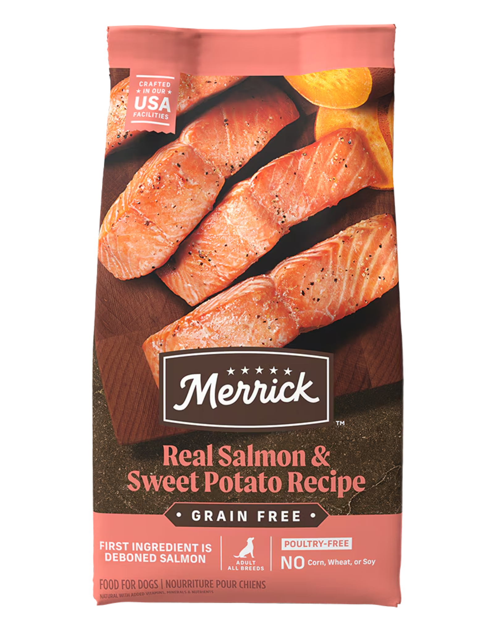 Merrick MERRICK GRAIN FREE SALMON & SWEET POTATO 22LBS