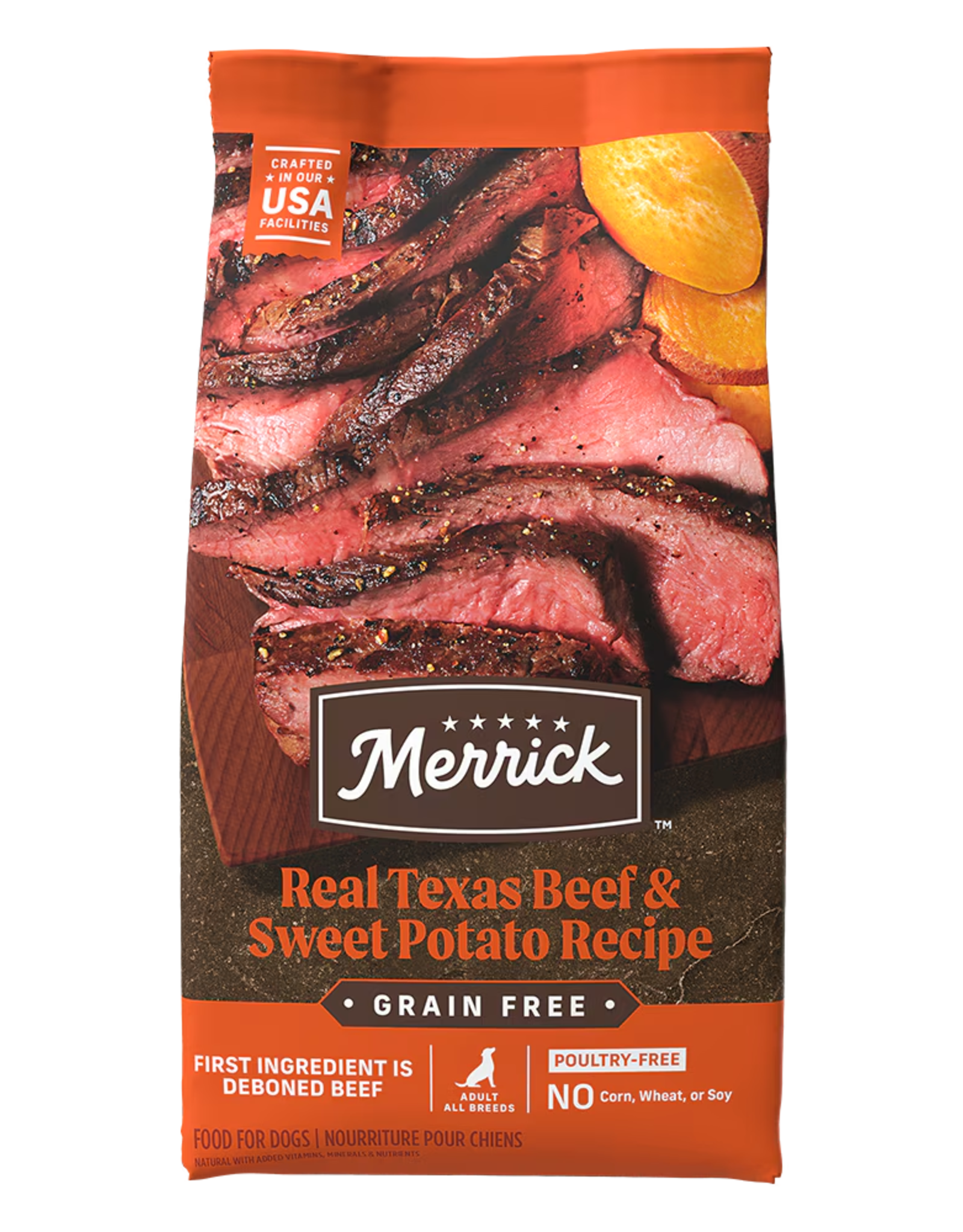 Merrick MERRICK GRAIN FREE TEXAS BEEF & SWEET POTATO 10LBS