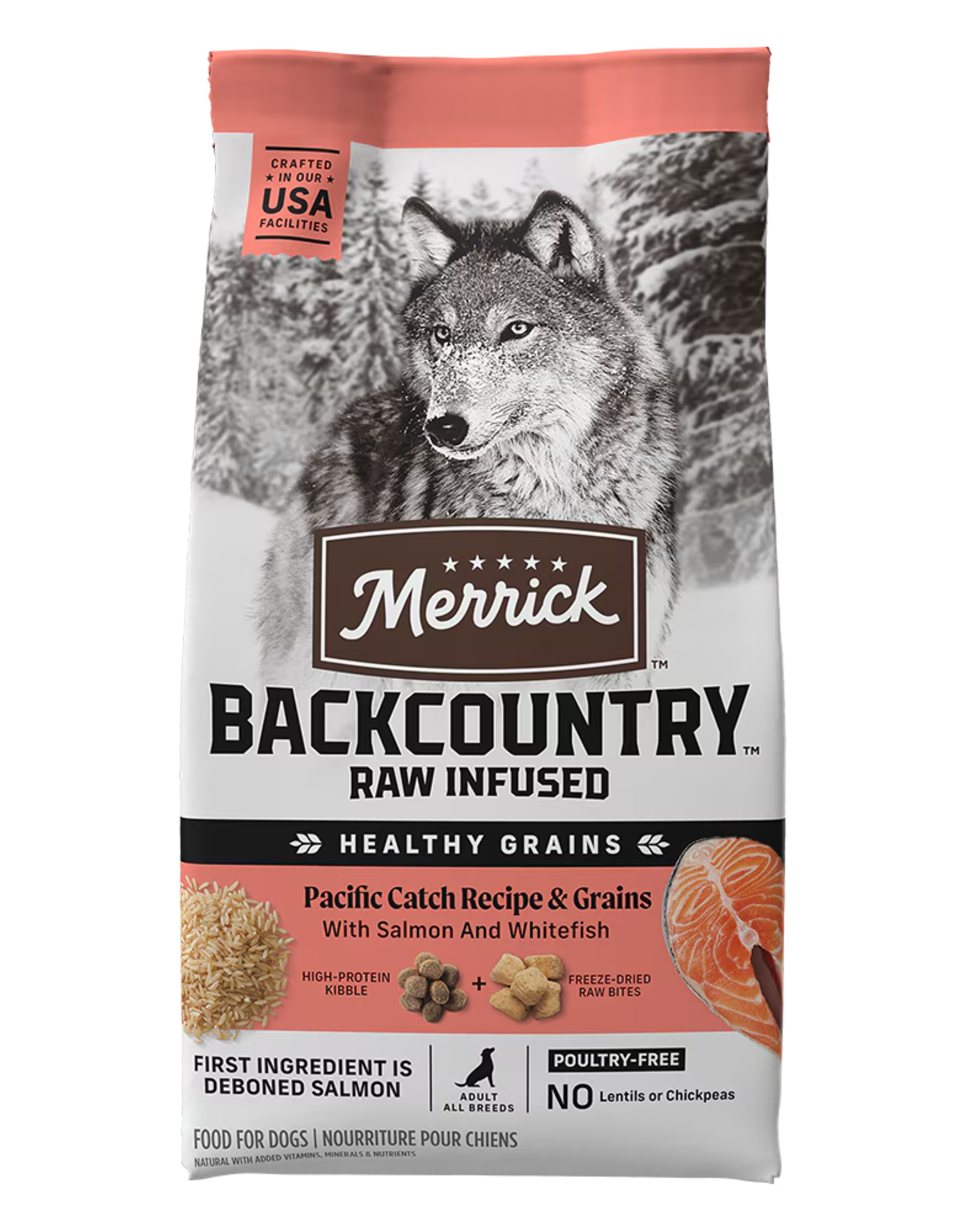 Merrick MERRICK BACKCOUNTRY GRAINS PACIFIC CATCH 20 lbs