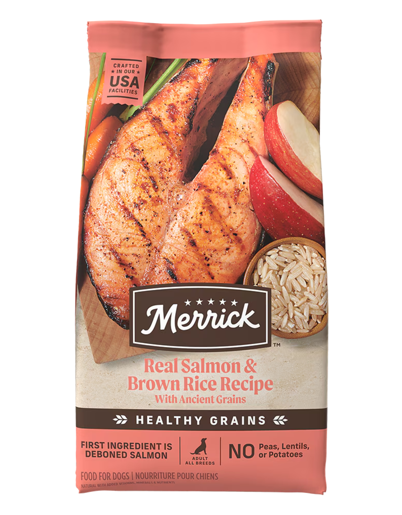 Merrick MERRICK DOG HEALTHY GRAINS SALMON & BROWN RICE 25 lbs