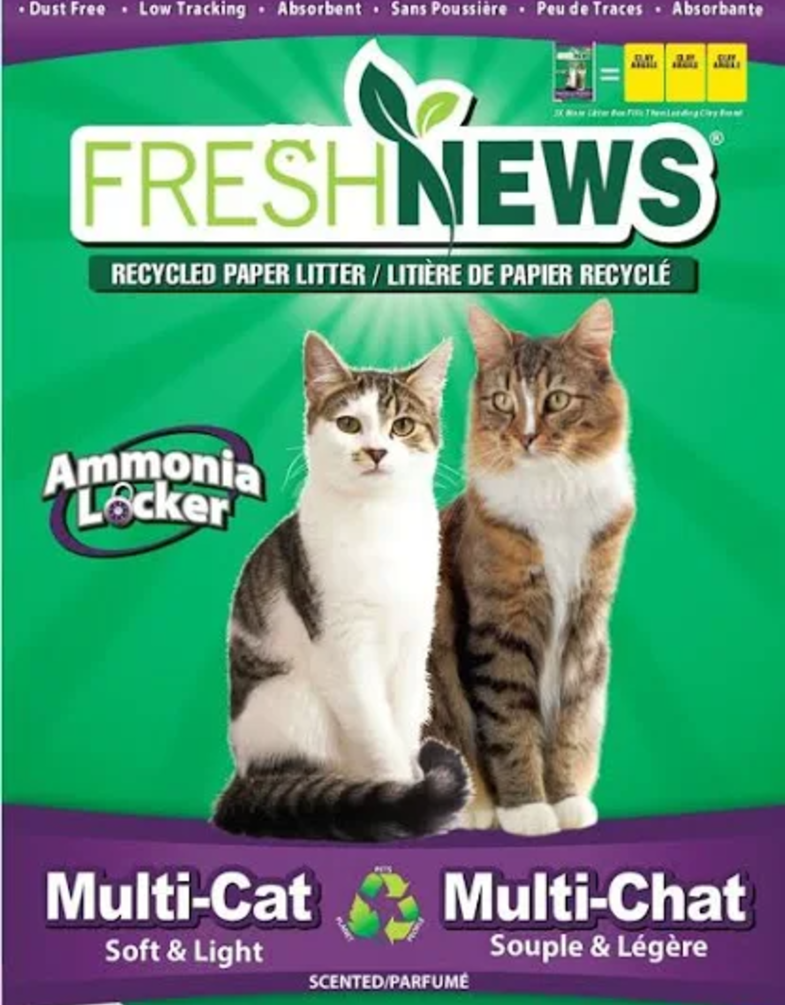 Fresh News FRESH NEWS MULTI CAT PAPER LITTER 25 LB