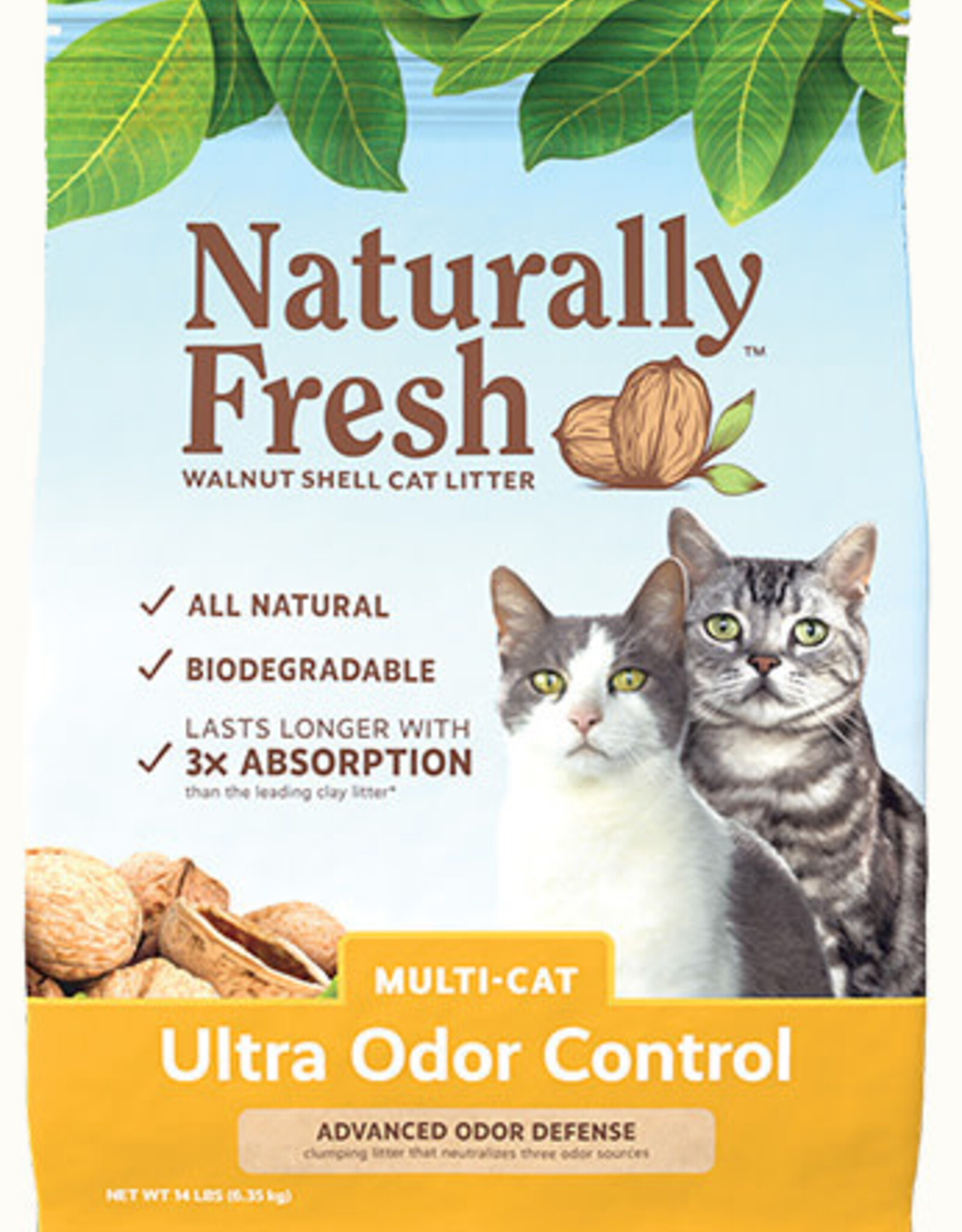 Naturally Fresh Naturally Fresh Walnut-Based Ultra Odor Control Multi-Cat Quick-Clumping Cat Litter 14 lb. Bag
