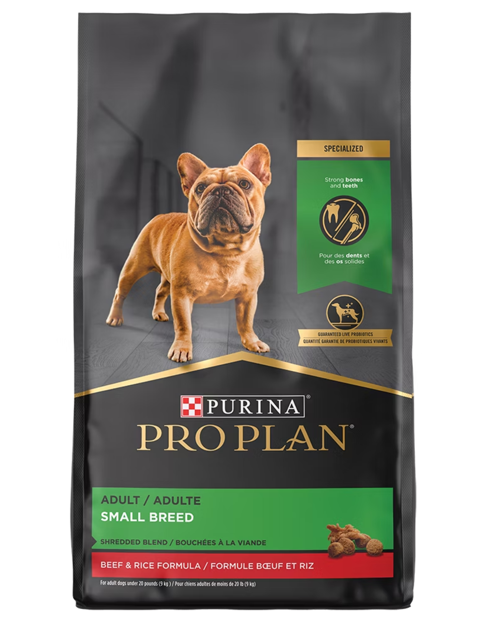 Nestle Purina PRO PLAN DOG SMALL BREED ADULT SHREDDED BEEF & RICE 6 LBS (5)