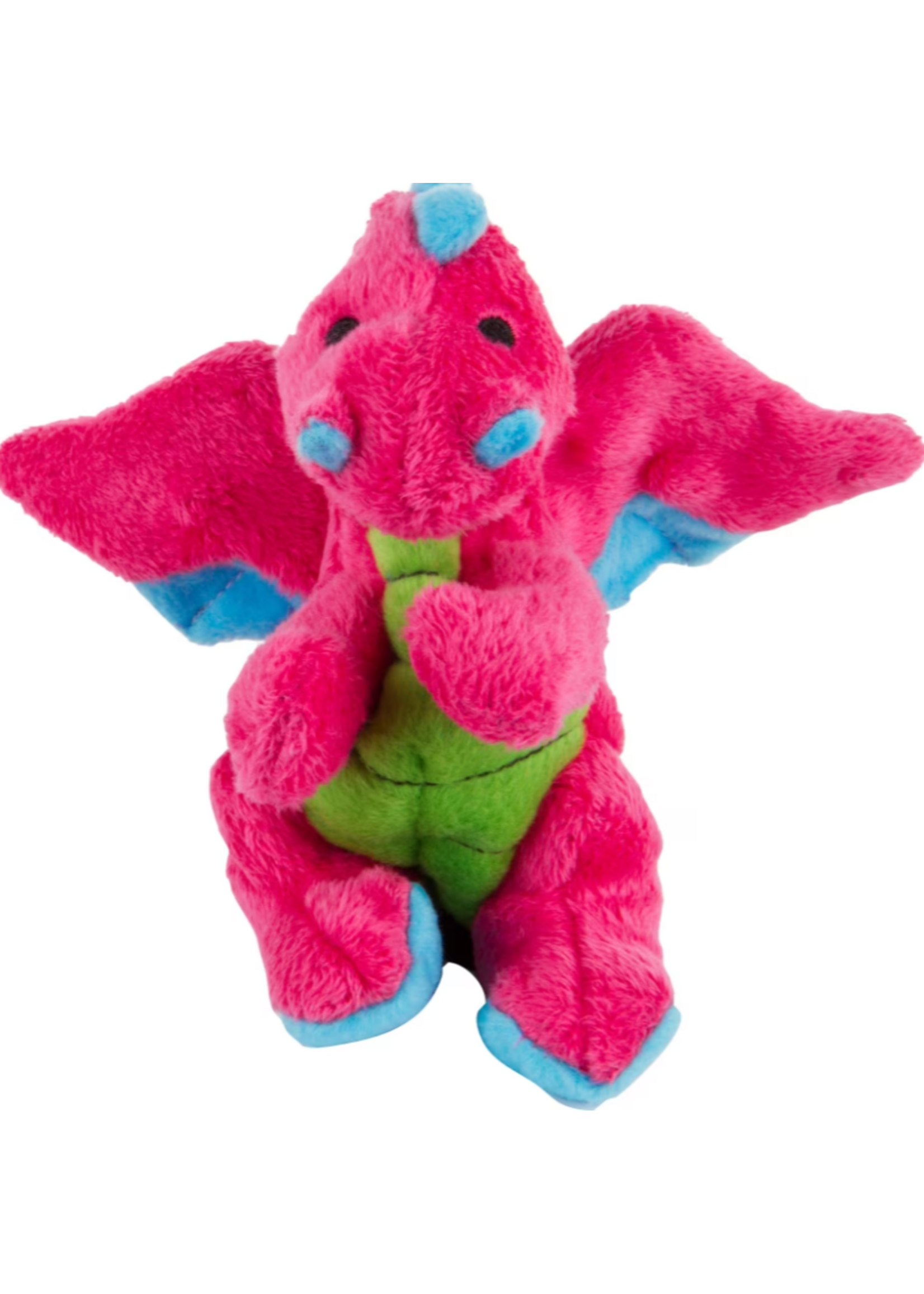 GoDog goDog Dragons Squeaky Plush Dog Toy - Pink Small