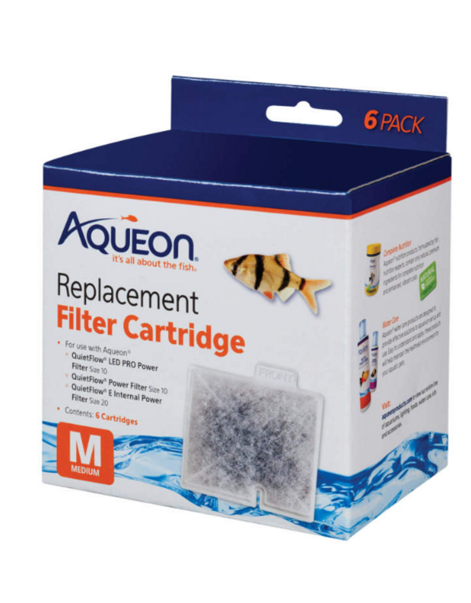 Aqueon Aqueon Replacement Filter Cartridges Medium - 6 pack