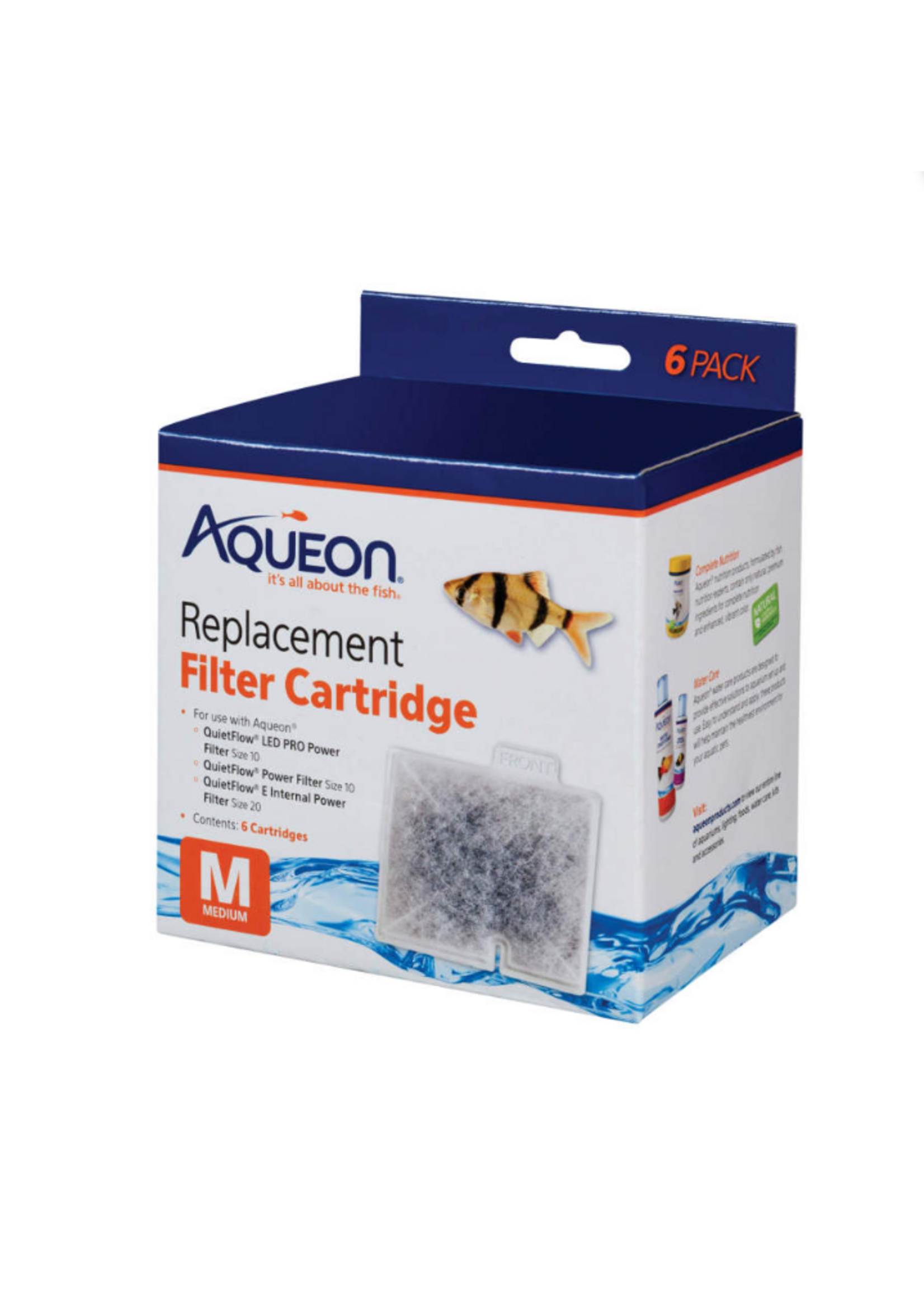 Aqueon Aqueon Replacement Filter Cartridges Medium - 6 pack