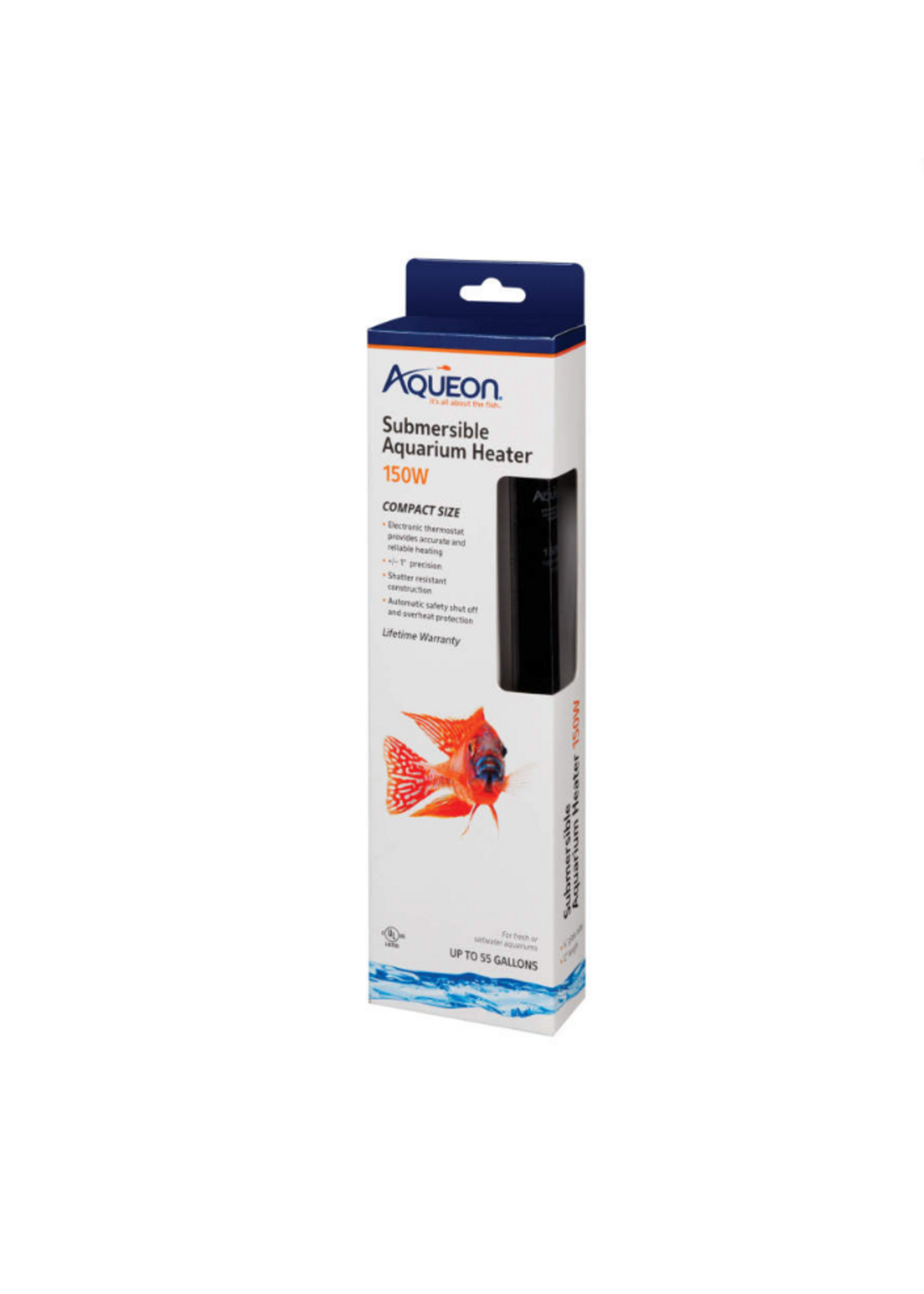 Aqueon Aqueon Submersible Aquarium Heater  150 Watts  Up to 55 Gallons