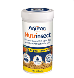 AQUEON CORALIFE KENT ZILLA AQUEON NUTRINSECT TROPICAL FLAKE FISH FOOD 1.59OZ