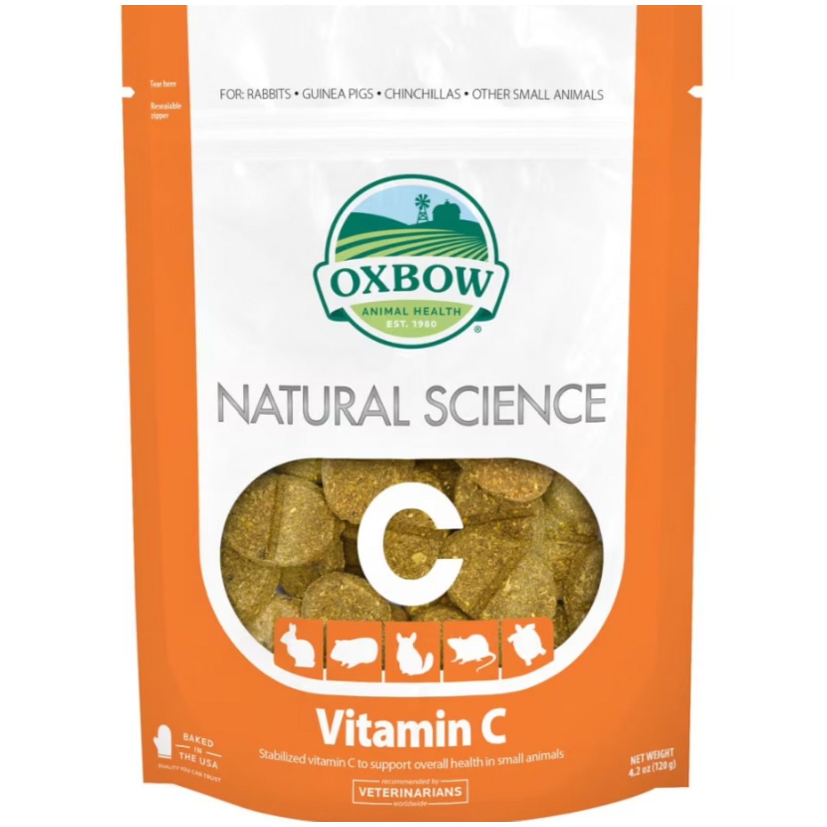 Oxbow Oxbow Natural Science Vitamin C Supplement for Small Animals  60 ct.