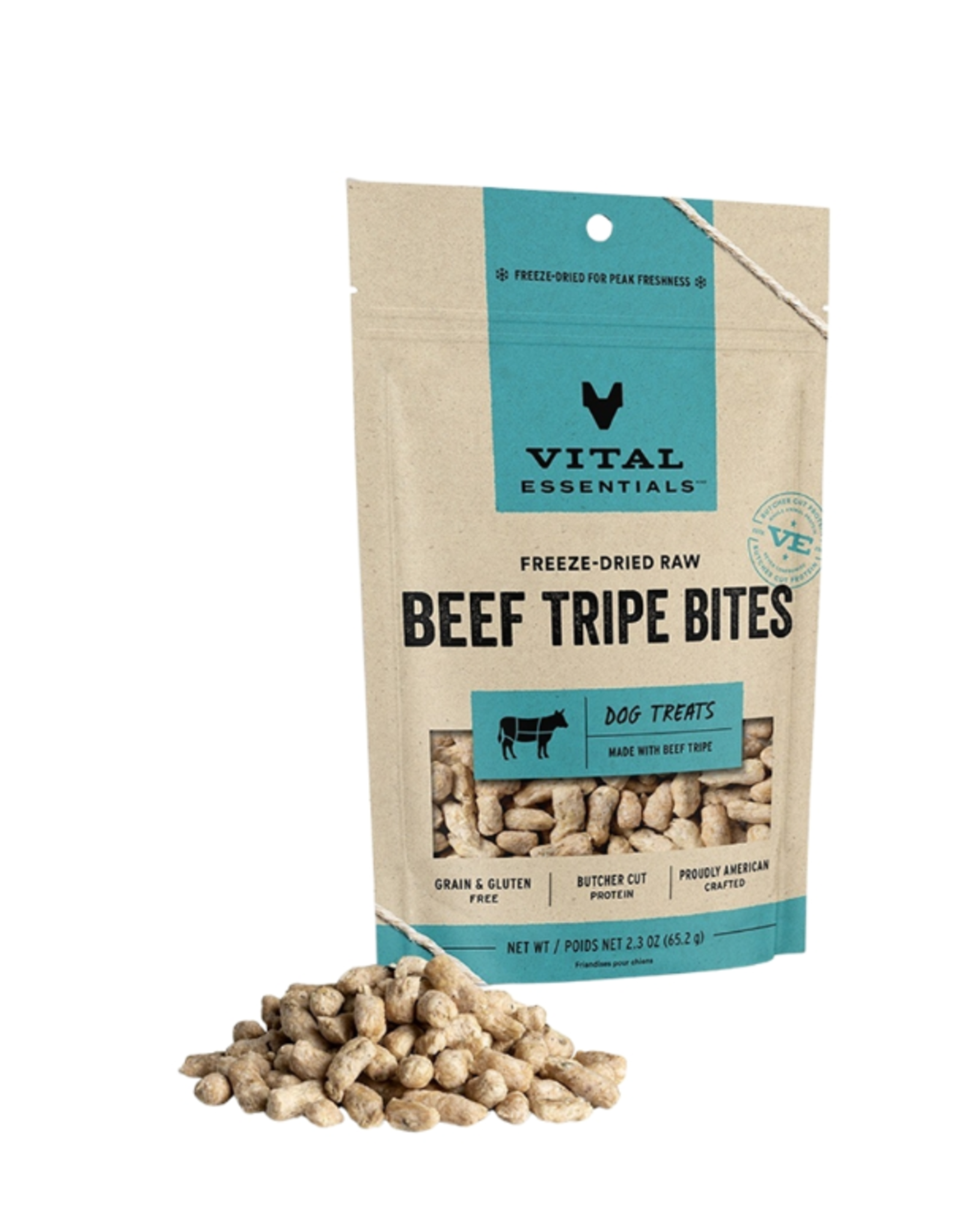 VITAL ESSENTIALS Vital Essentials Freeze Dried BEEF TRIPE Dog Treats 2.3 oz