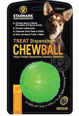 Starmark Starmark Chew Ball Treat Dispensing Dog Toy Medium
