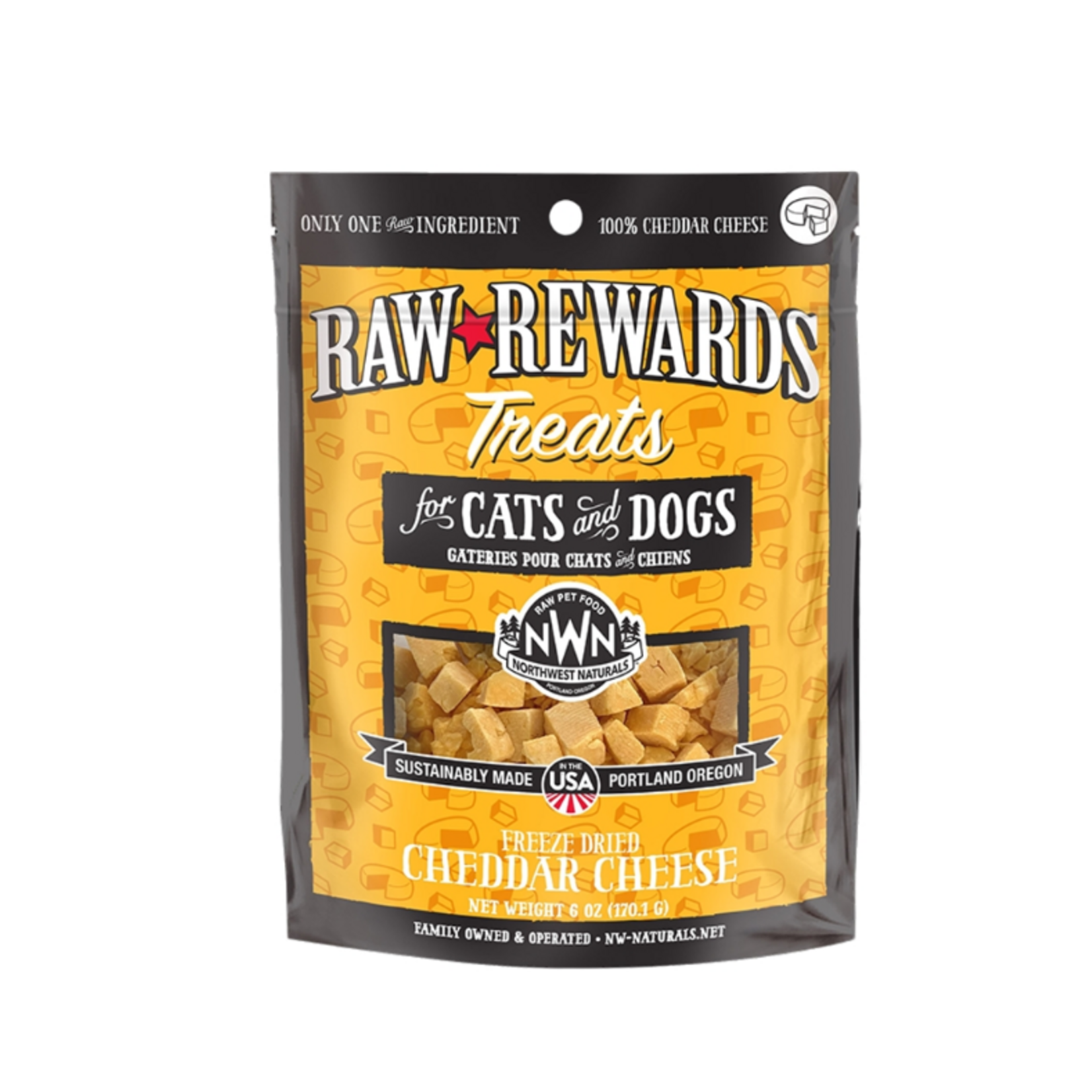 Northwest Naturals Northwest Naturals Dog Cat Freeze Dried Treat CHEDDAR CHEESE - 6 oz