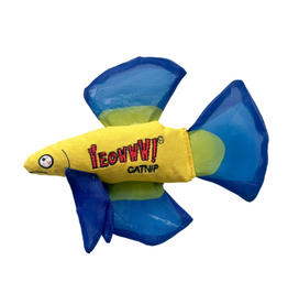 Yeowww! Yeowww! C Betta Fish Toy, Blue