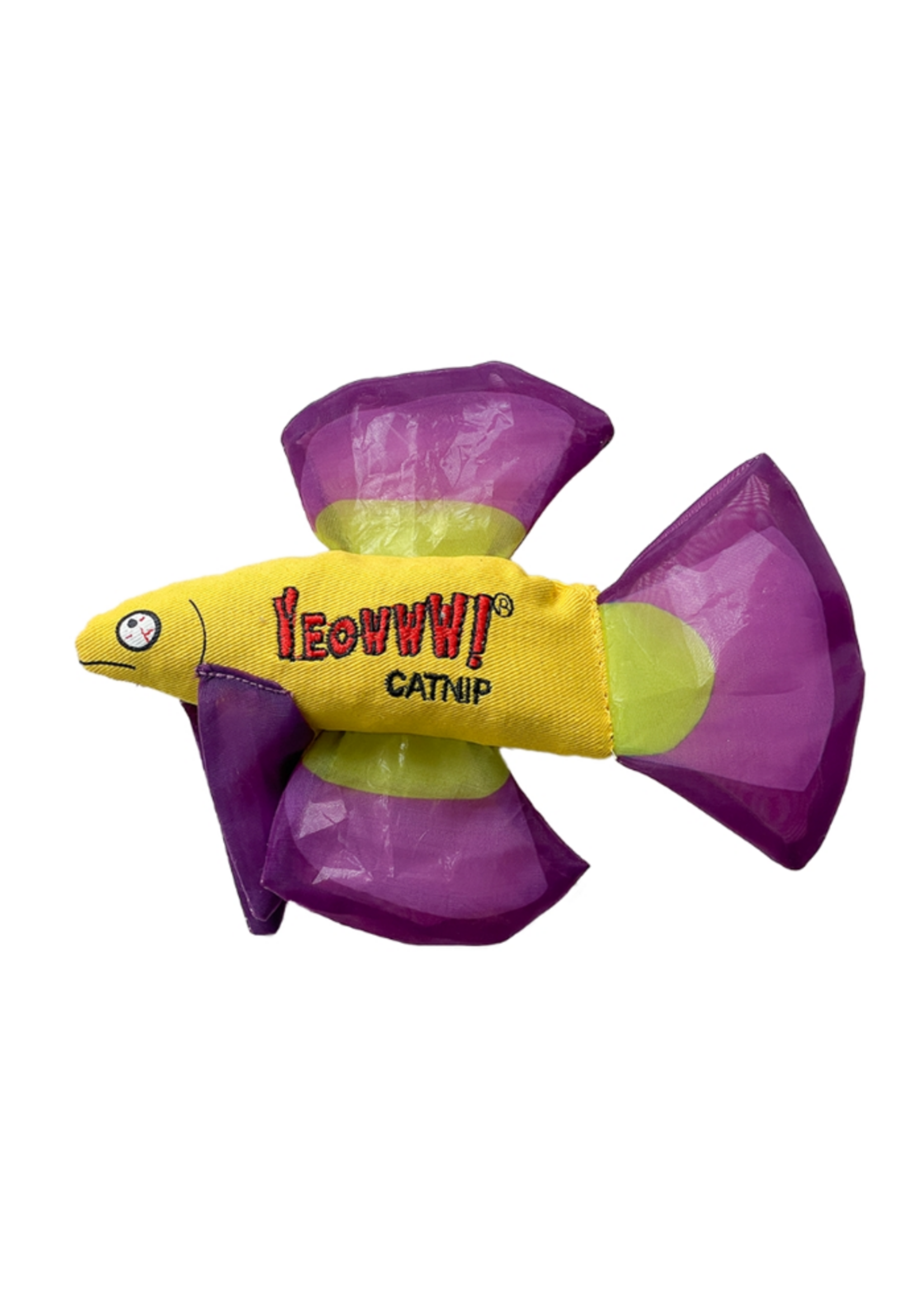 Yeowww! Yeowww! C Betta Fish Toy, Purple