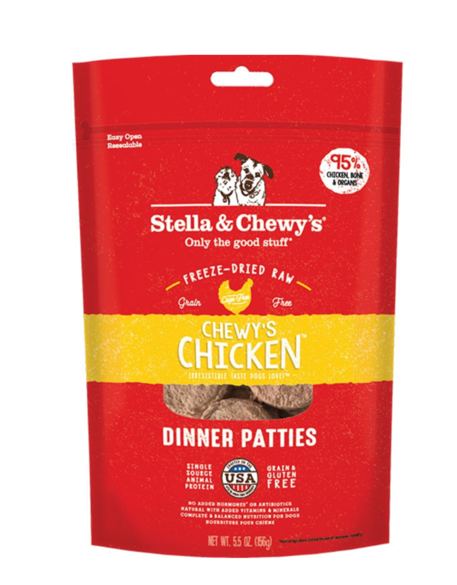 Stella & Chewy's STELLA & CHEWY'S FREEZE DRIED CHICKEN PATTIES 5.5OZ